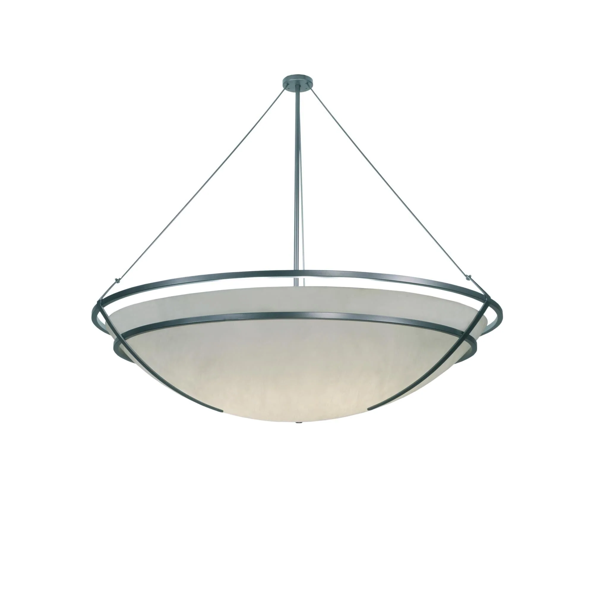 Meyda Lighting Azimuth White Alabaster Swirl 75 Inch 10 Light Semi Flush Mount Cp12910 - Image 1