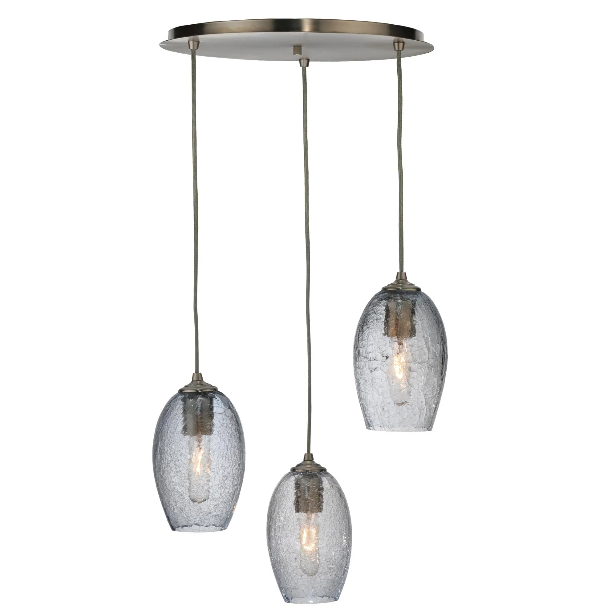 Meyda Lighting Crackle Orb 20 Inch 3 Light Flush Mount Cp12954 - Image 1