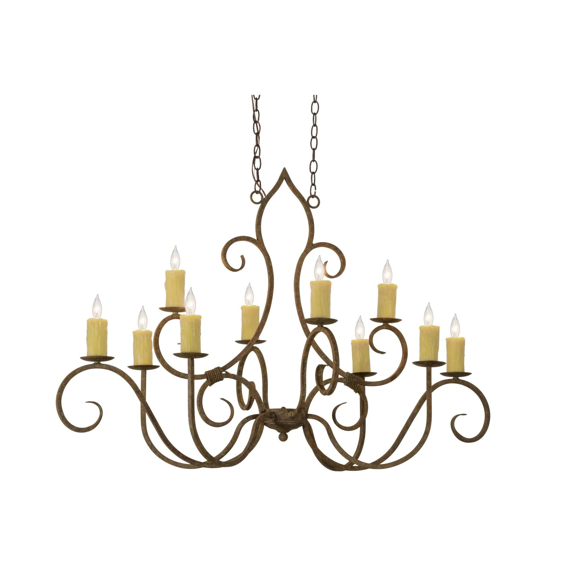 Meyda Lighting 48 Inch 10 Light Semi Flush Mount Cp247954 - Image 1