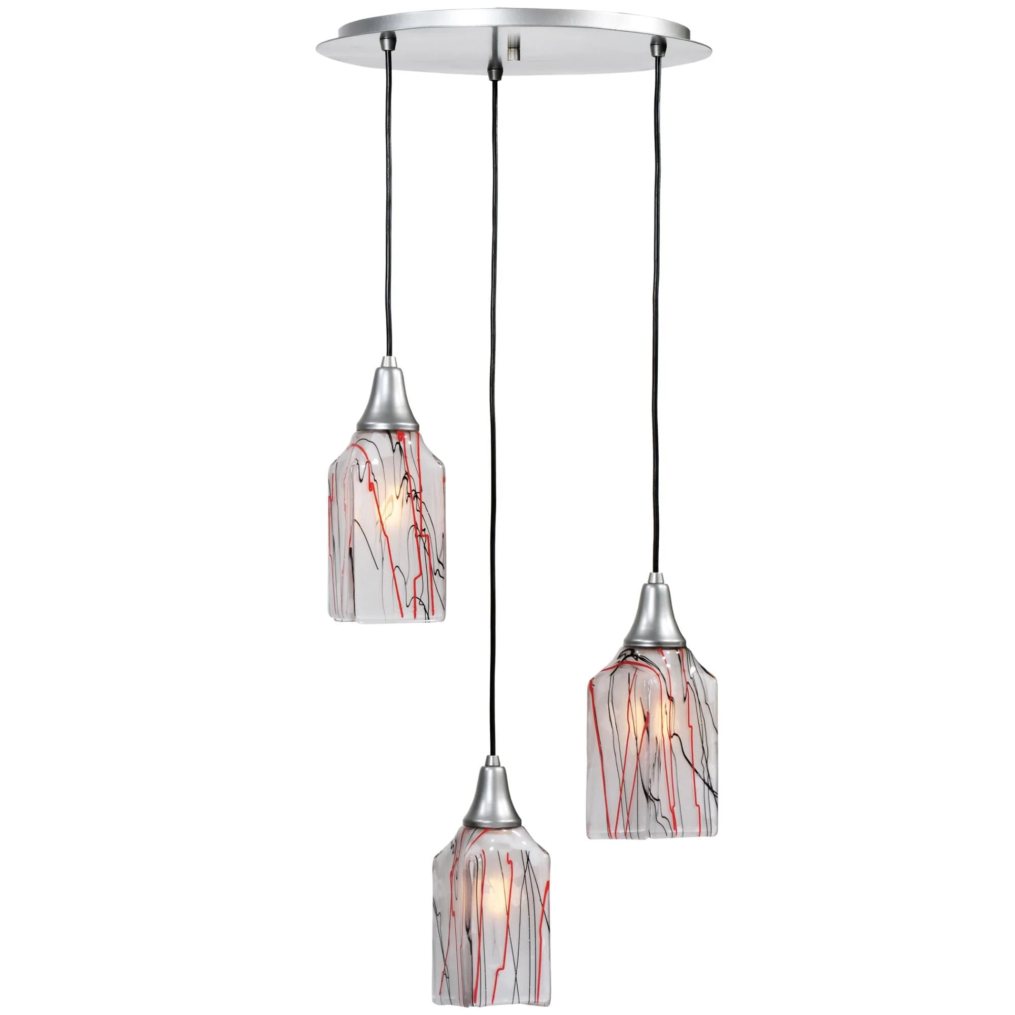 Meyda Lighting Licorice 19 Inch 3 Light Flush Mount Cp13171 - Image 1