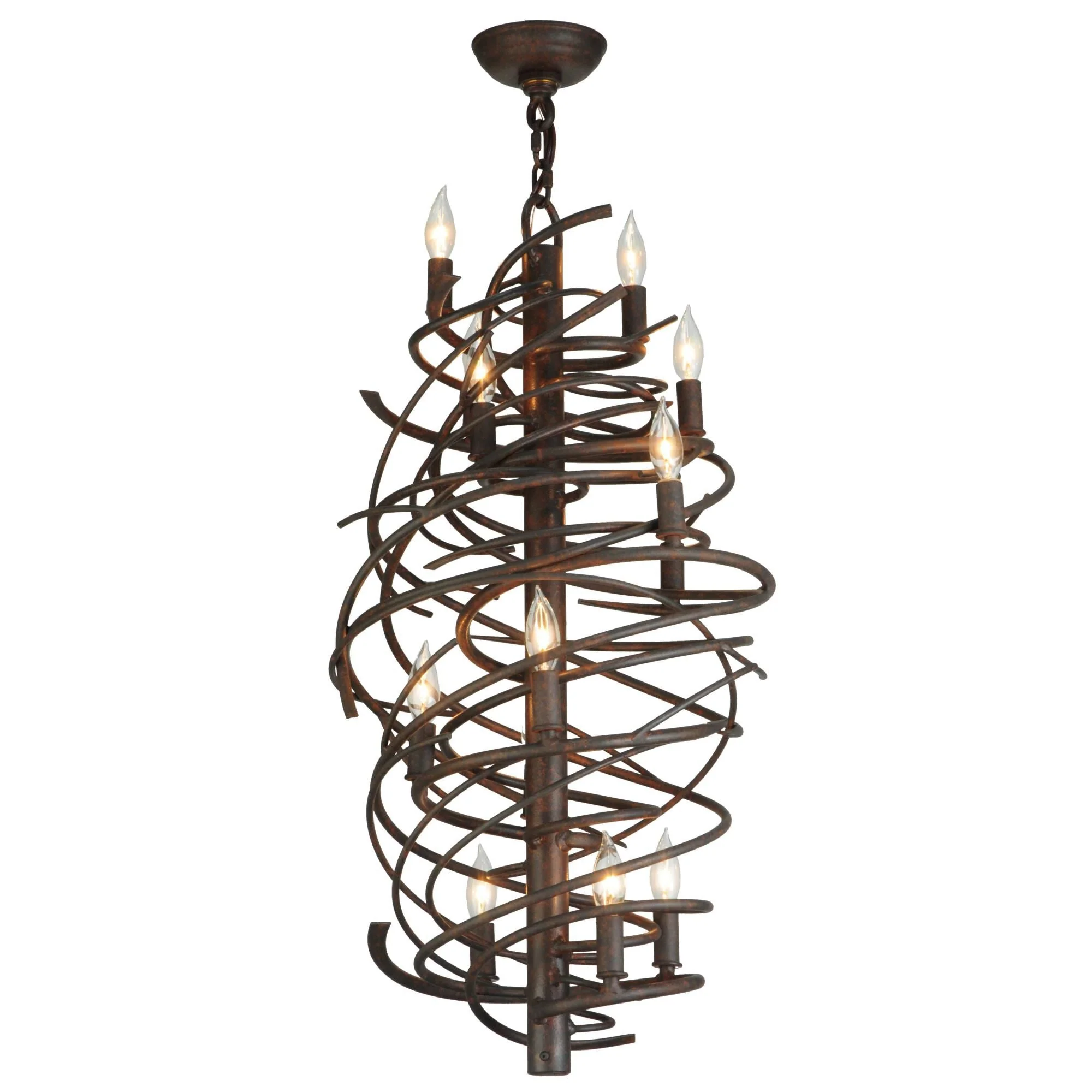 Meyda Lighting Cyclone 24 Inch 9 Light Chandelier Cp744268 - Image 1