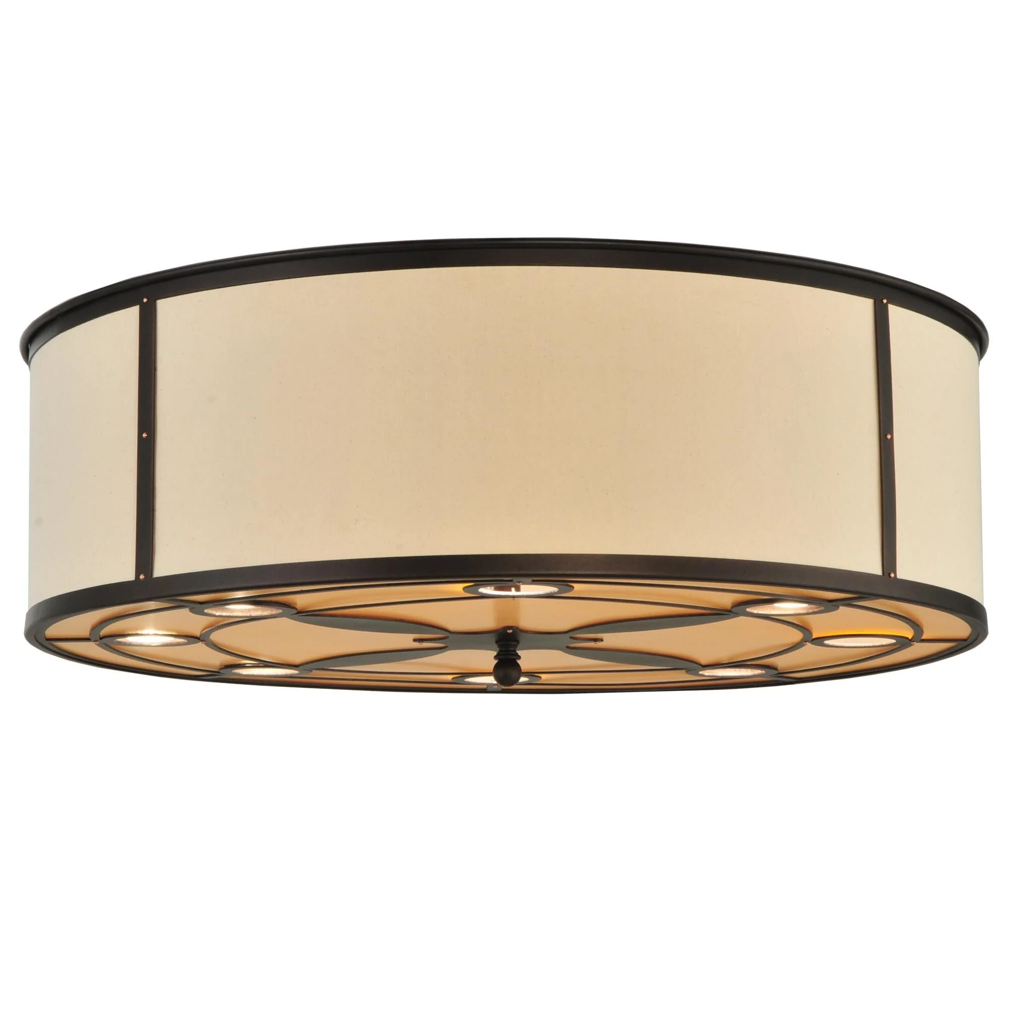 Meyda Lighting Cilindro Valence 30 Inch 8 Light Flush Mount Cp13363 - Image 1