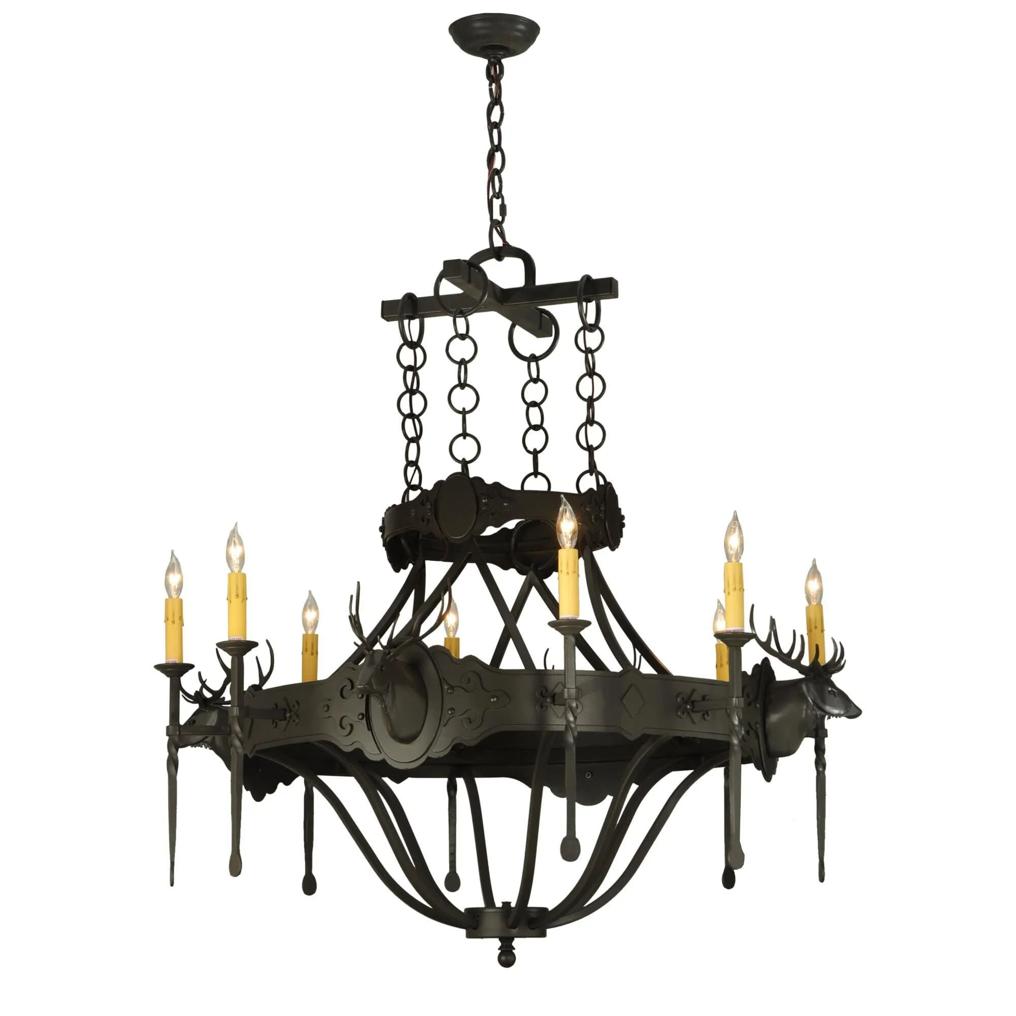 Meyda Lighting Stag 40 Inch 8 Light Chandelier Cp13625 - Image 1