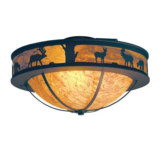 Meyda Lighting Savannah 24 Inch 3 Light Flush Mount Cp744859 - Image 1