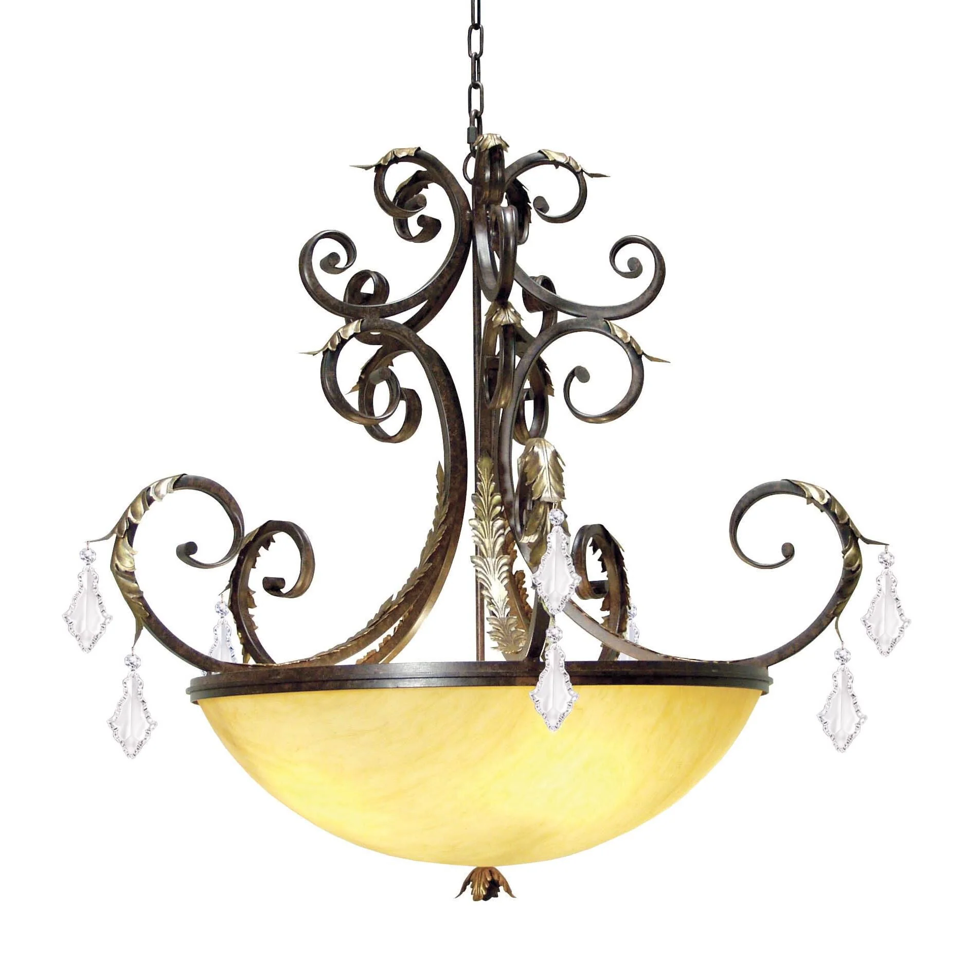 Meyda Lighting Serratina 43 Inch 4 Light Chandelier Cp744332 - Image 1