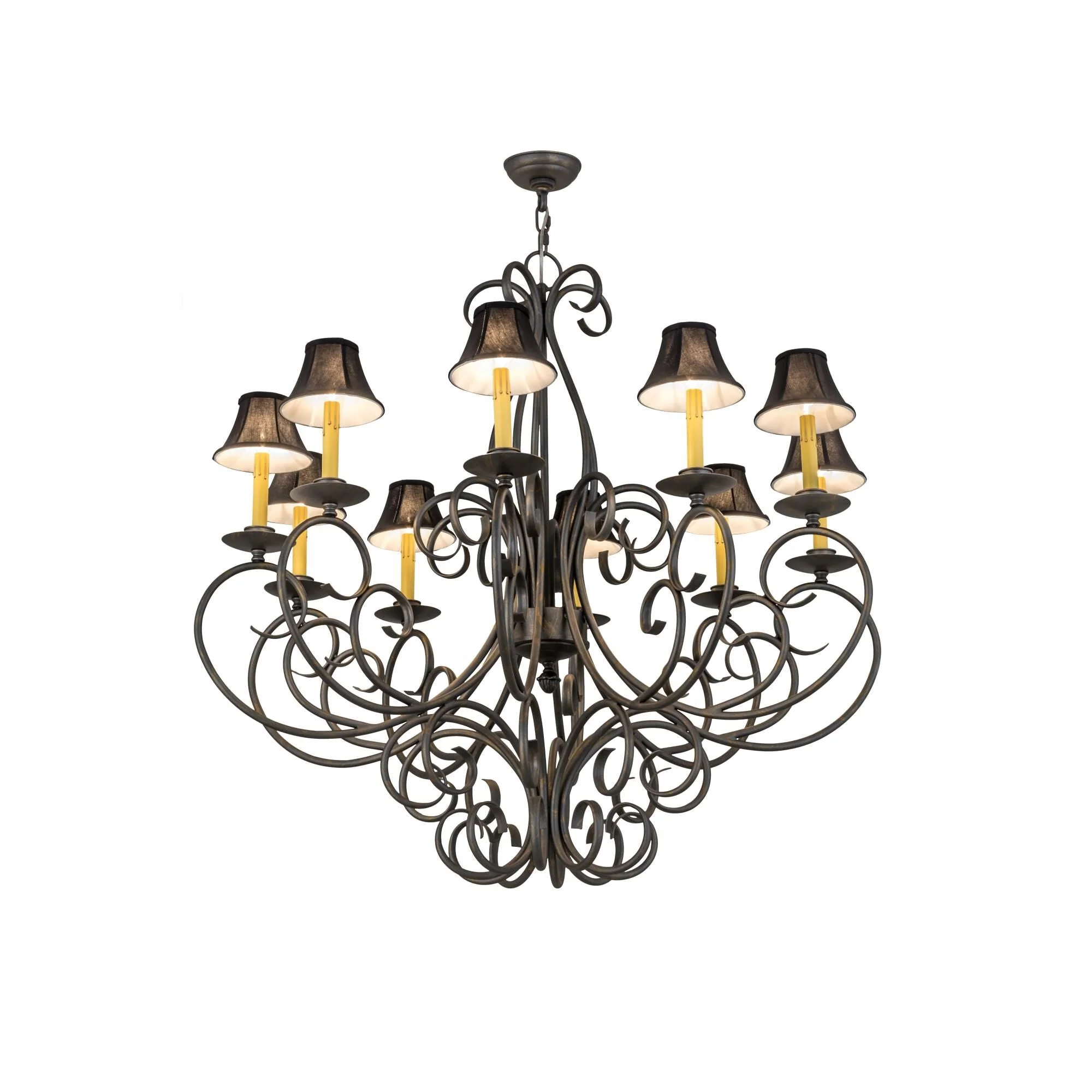 Meyda Lighting 42 Inch 10 Light Semi Flush Mount Cp248015 - Image 1