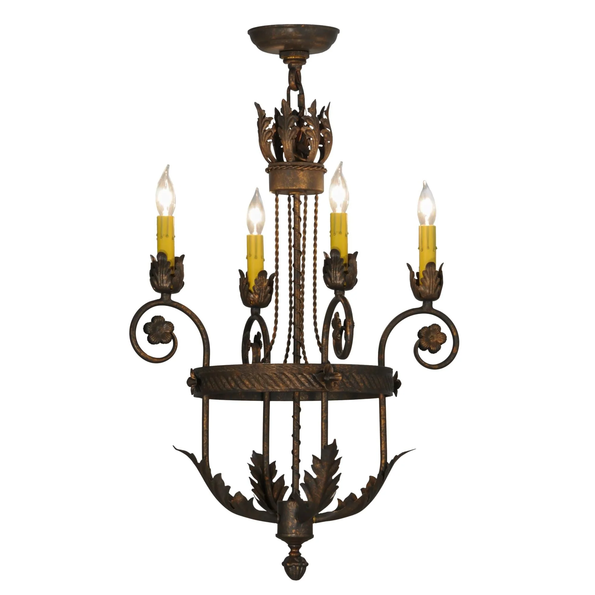 Meyda Lighting 18 Inch 4 Light Mini Chandelier Cp248017 - Image 1