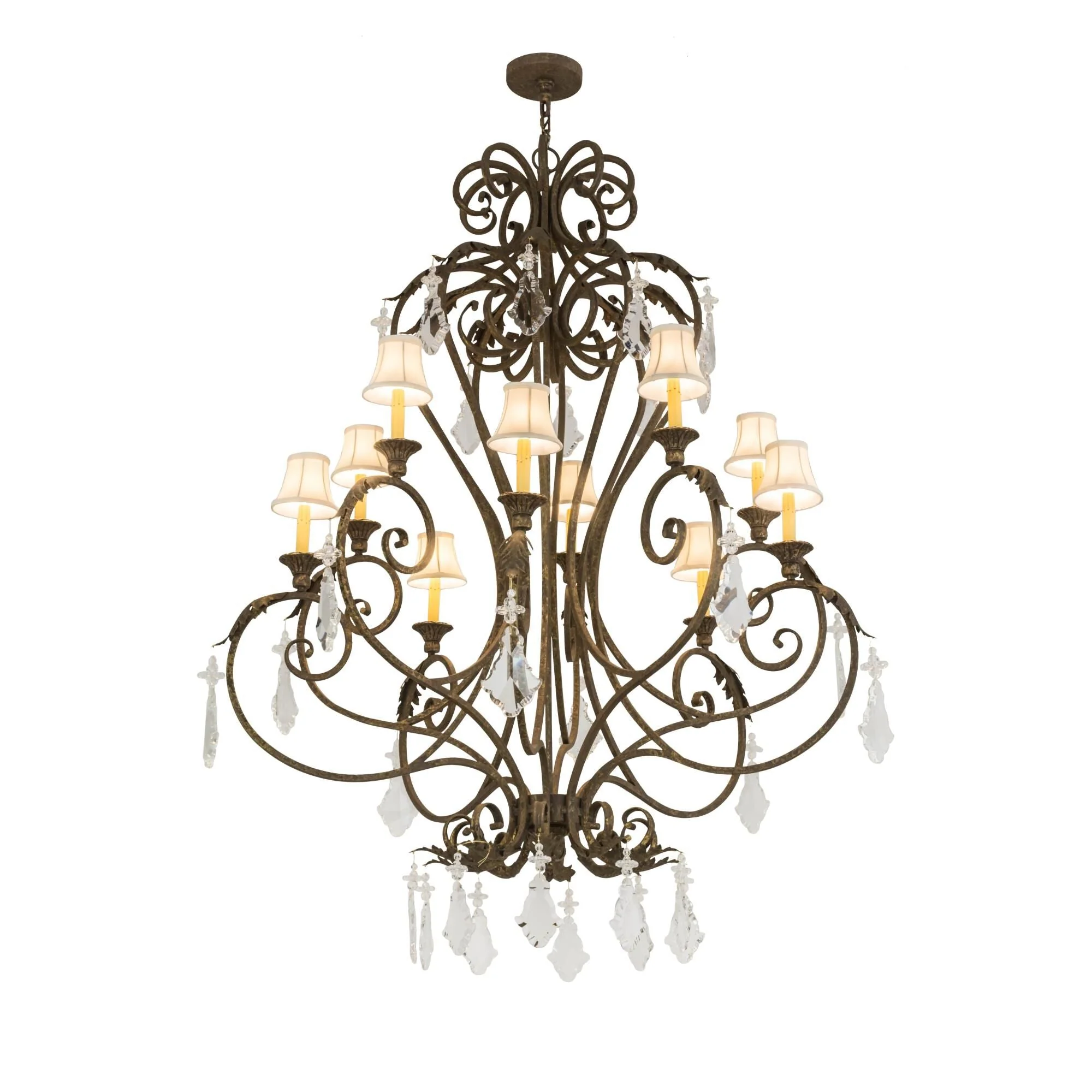 Meyda Lighting 48 Inch 10 Light Semi Flush Mount Cp248021 - Image 1