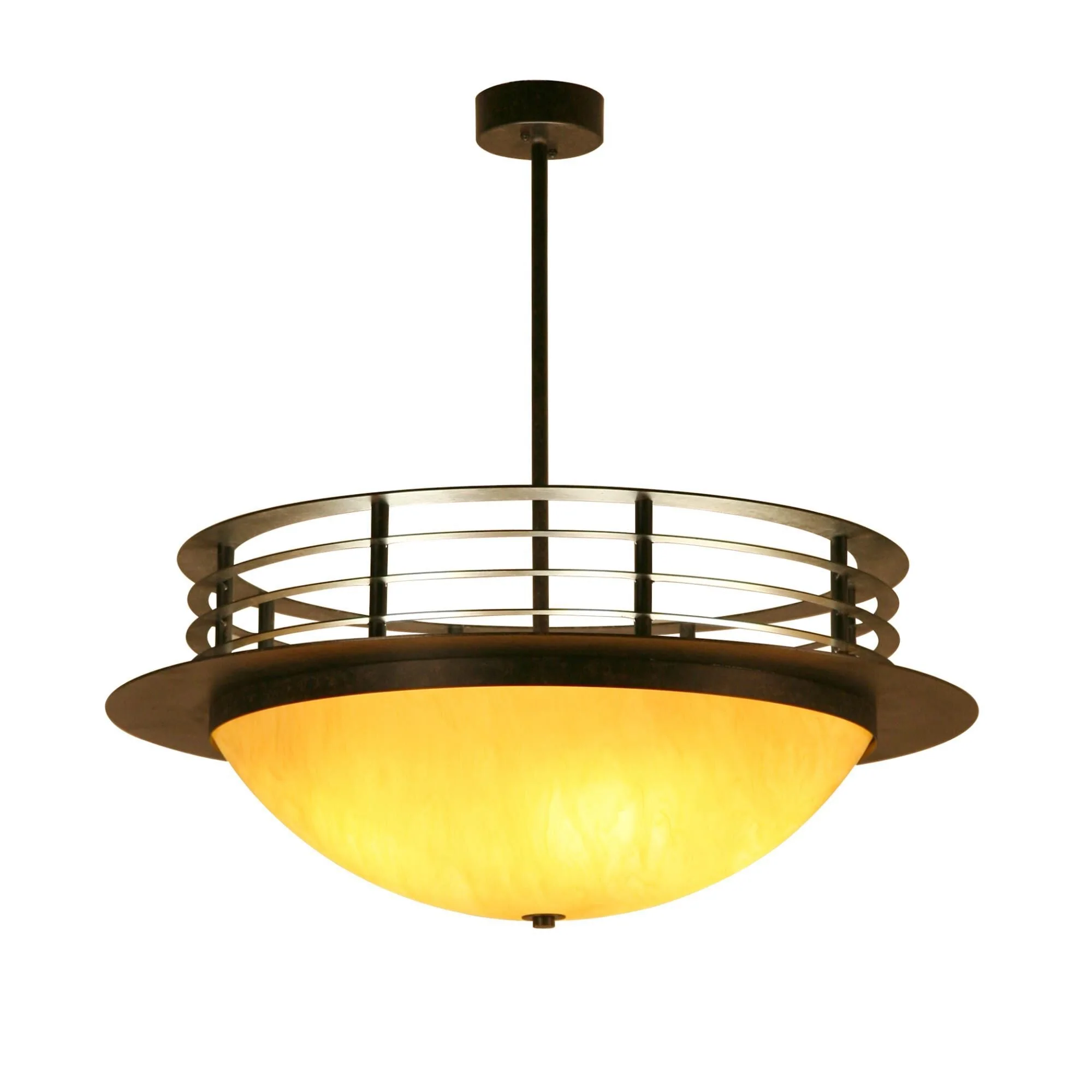 Meyda Lighting Cronos 40 Inch 5 Light Semi Flush Mount Cp746157 - Image 1