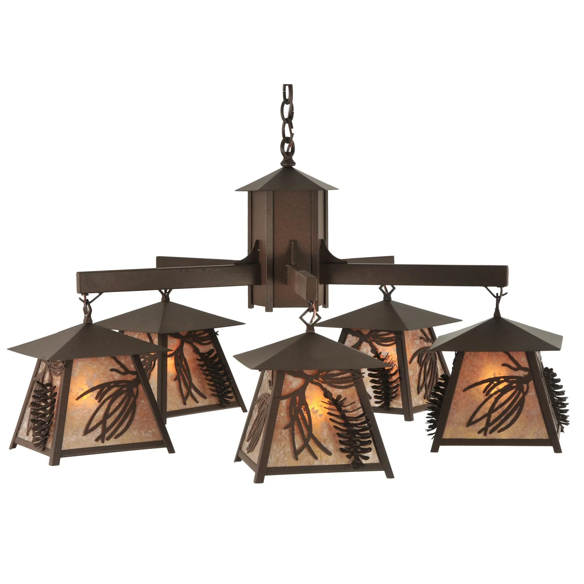 Meyda Lighting Stillwater Scotch Pine 40 Inch 5 Light Chandelier Cp13908 - Image 1