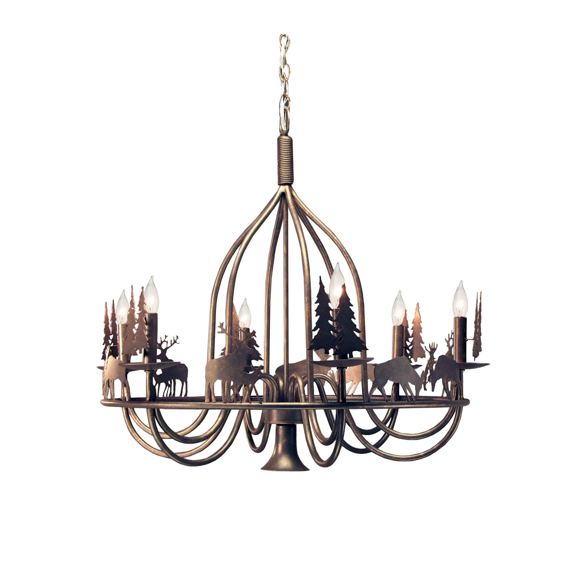 Meyda Lighting Ciervo 32 Inch Chandelier Cp744186 - Image 1