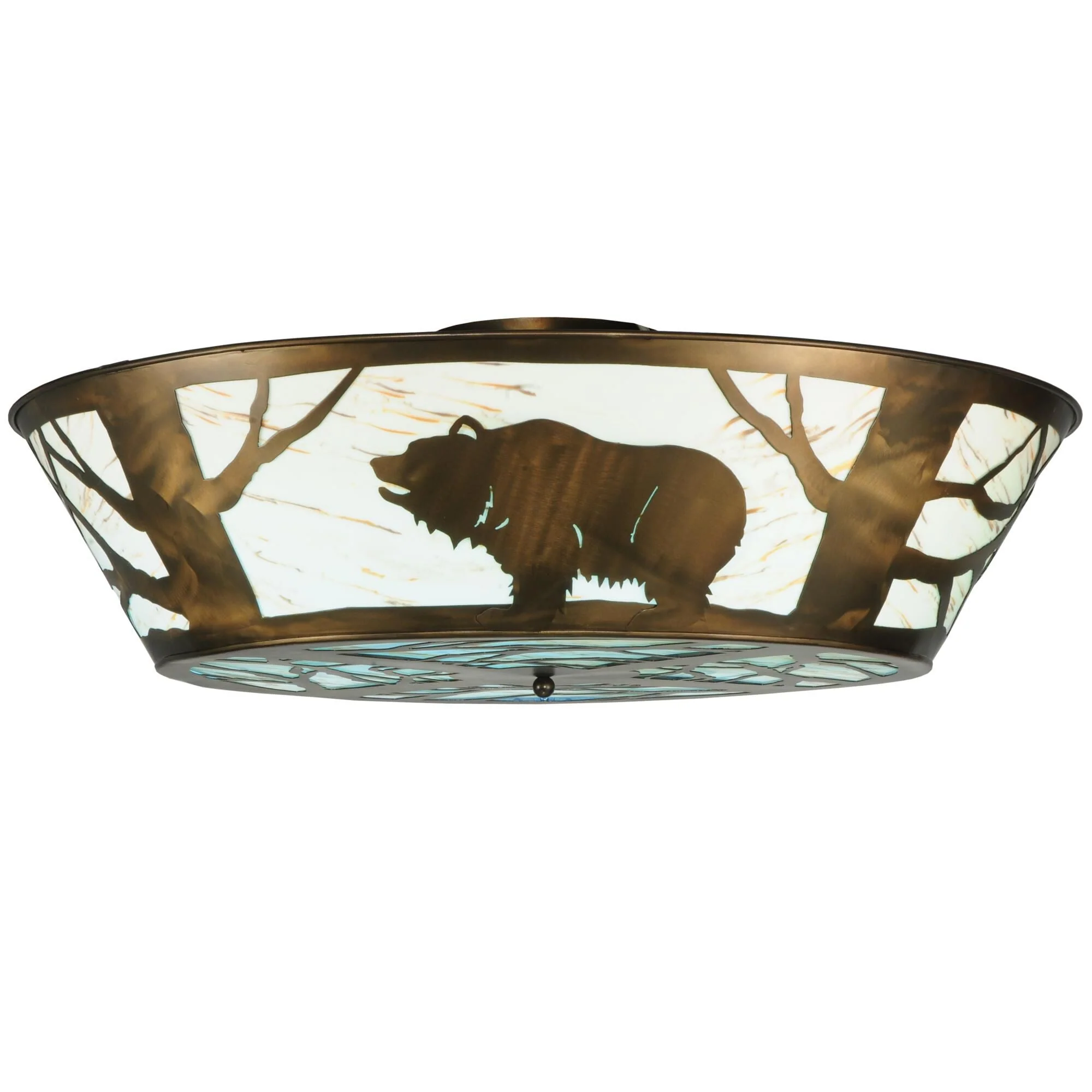 Meyda Lighting Grizzly Bear On The Loose 47 Inch 1 Light Led Flush Mount Cp14127 - Image 1