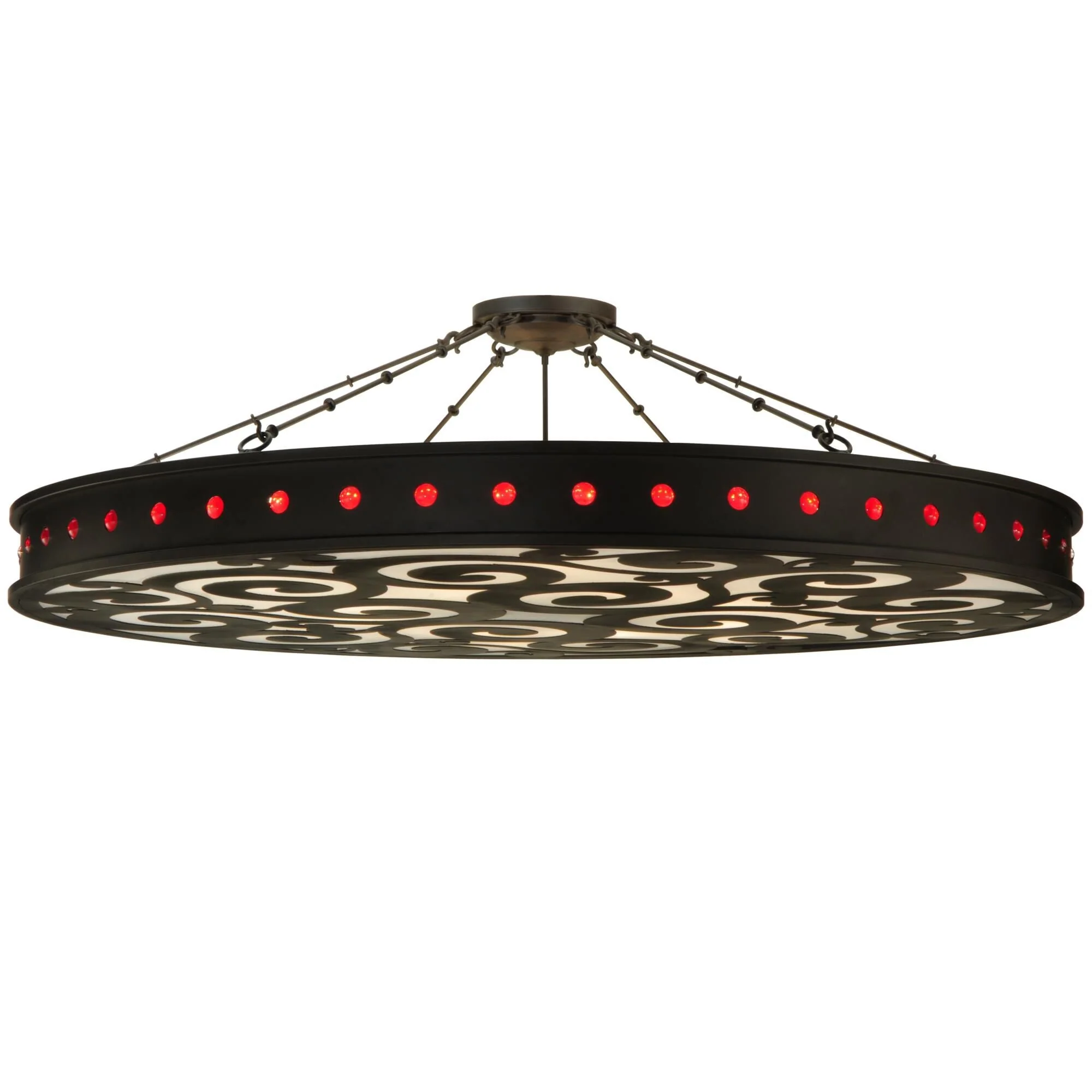 Meyda Lighting Jules 72 Inch 16 Light Semi Flush Mount Cp14462 - Image 1