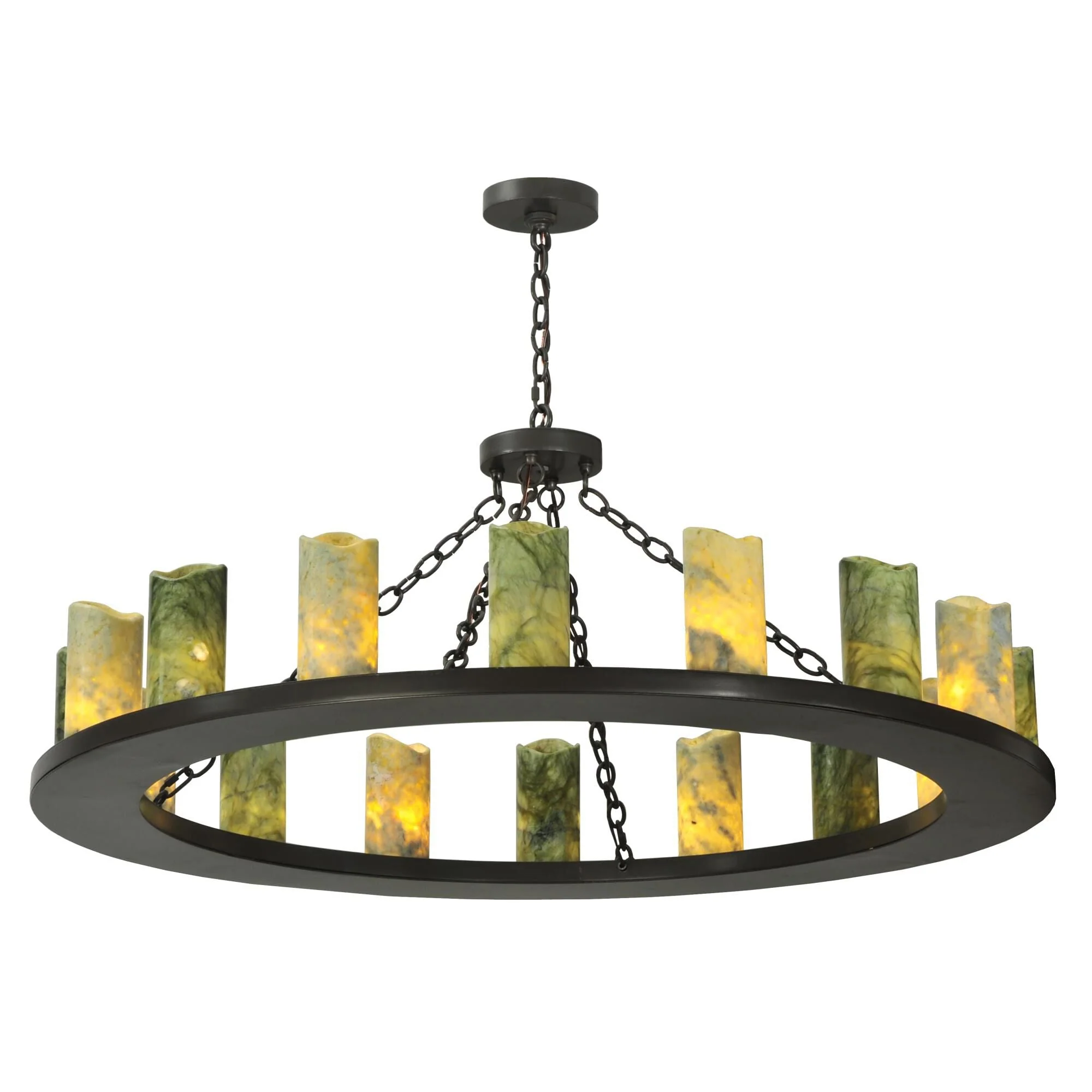 Meyda Lighting Loxley Jadestone 48 Inch 16 Light Chandelier Cp14512 - Image 1