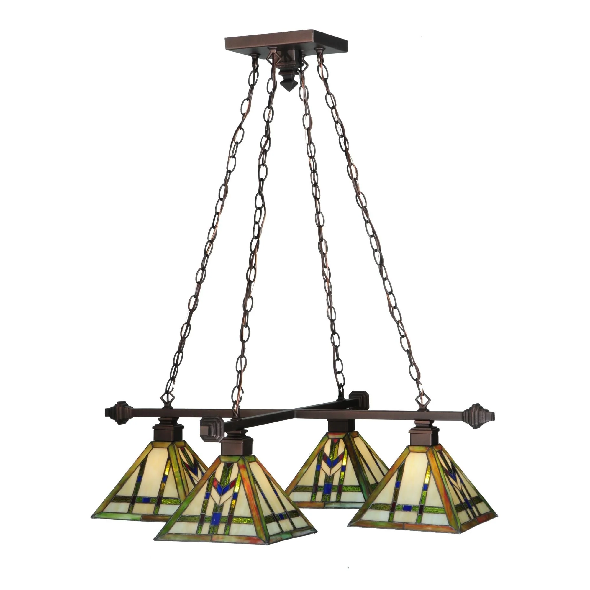 Meyda Lighting Prairie Wheat 51 Inch 4 Light Chandelier Cp14752 - Image 1