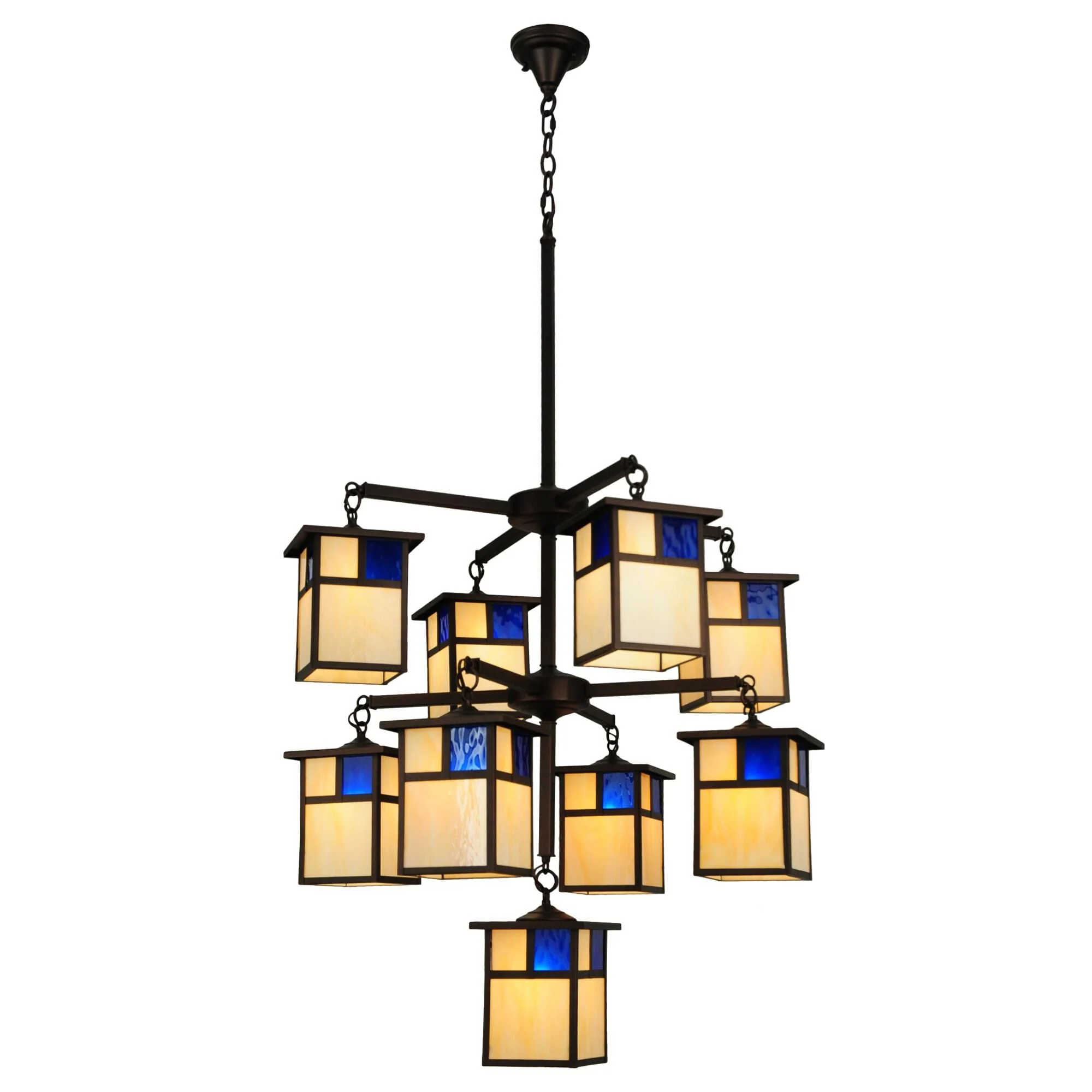 Meyda Lighting Hyde Park T Mission 32 Inch 9 Light Chandelier Cp15058 - Image 1