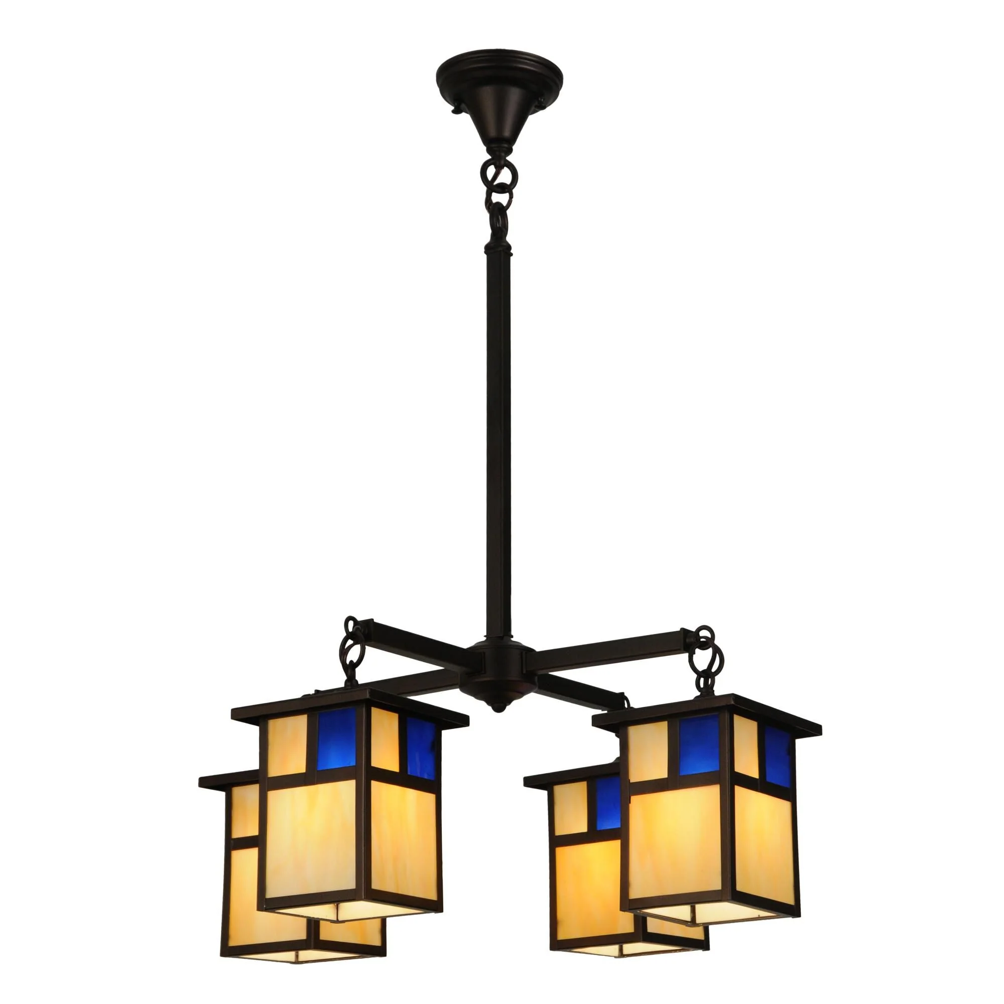 Meyda Lighting Hyde Park T Mission 25 Inch 4 Light Chandelier Cp15062 - Image 1