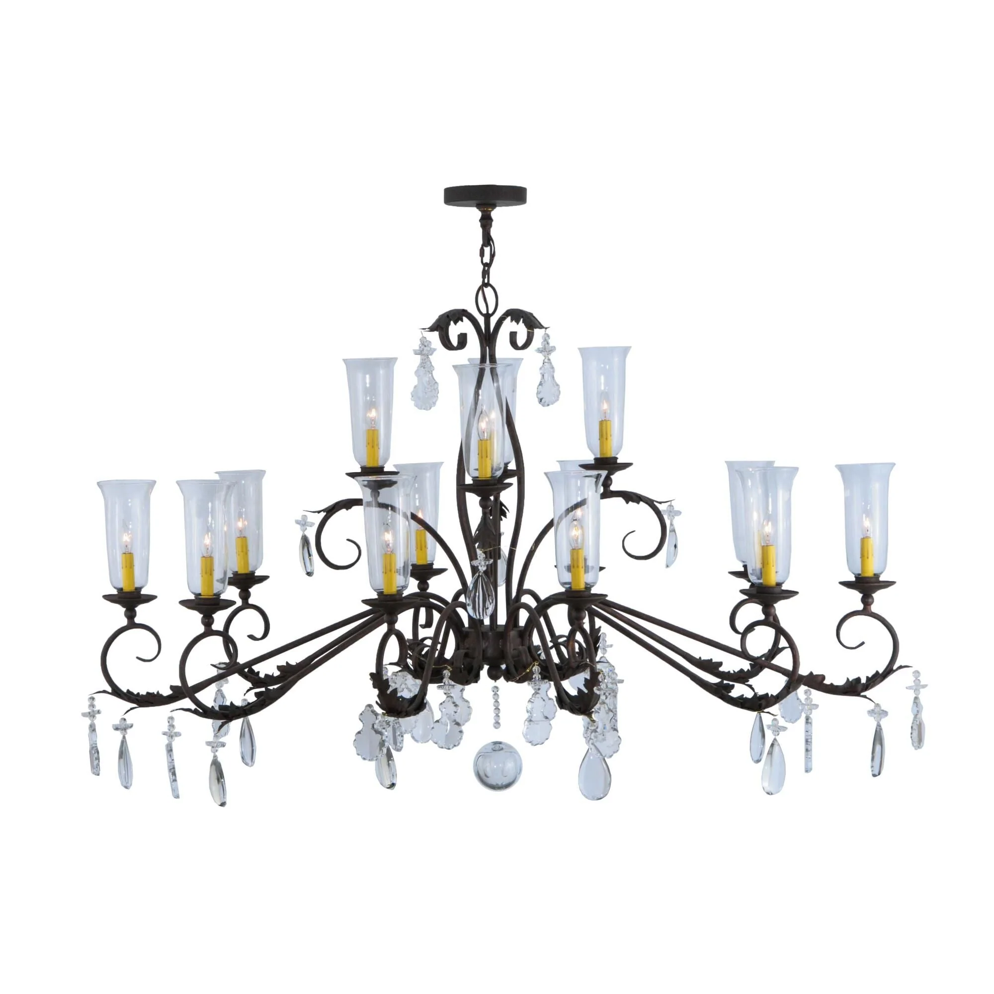 Meyda Lighting 62 Inch 14 Light Semi Flush Mount Cp248051 - Image 1