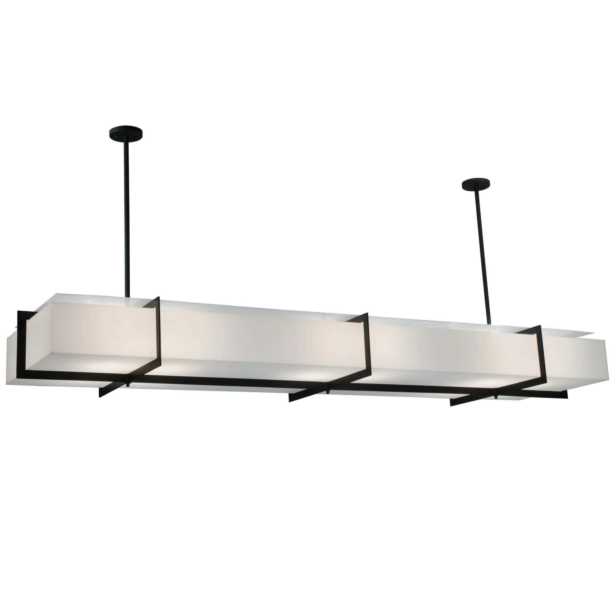 Meyda Lighting Chestnut Hill 98 Inch 12 Light Semi Flush Mount Cp15138 - Image 1