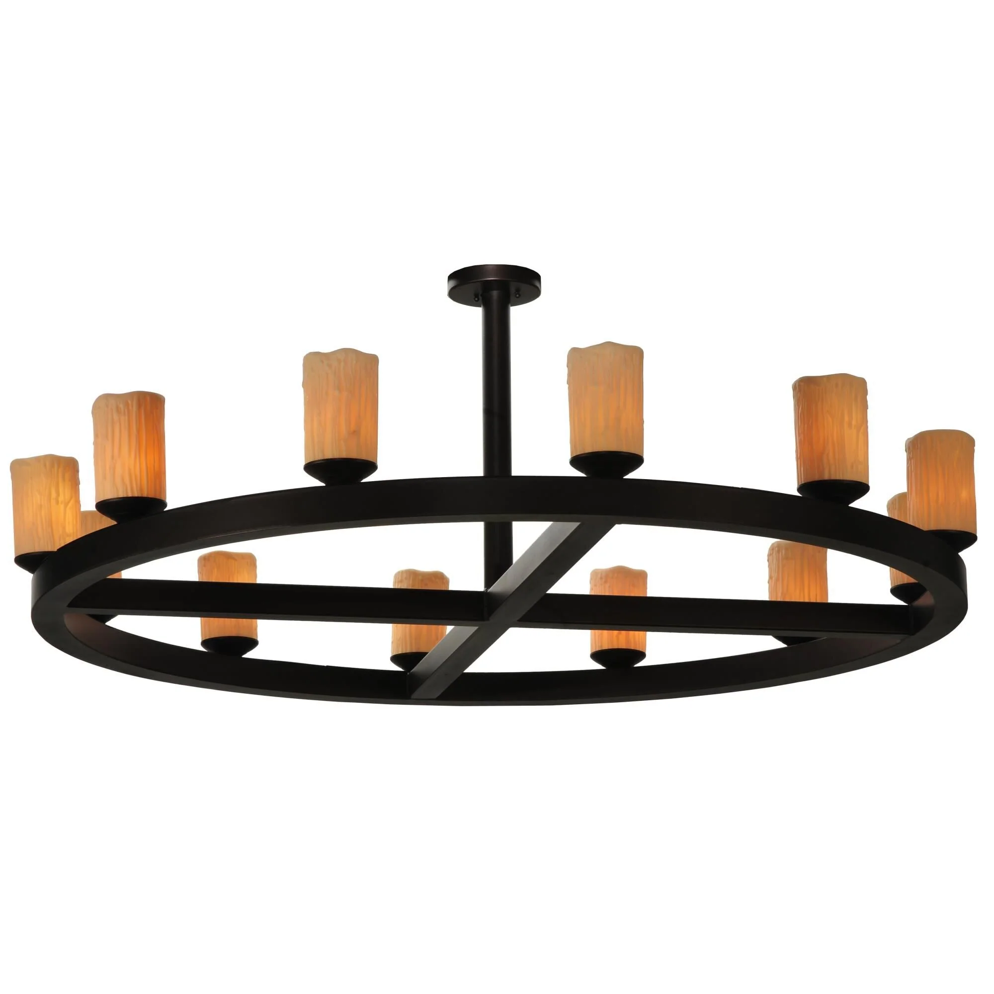 Meyda Lighting Horizon Ring 61 Inch 12 Light Semi Flush Mount Cp15326 - Image 1