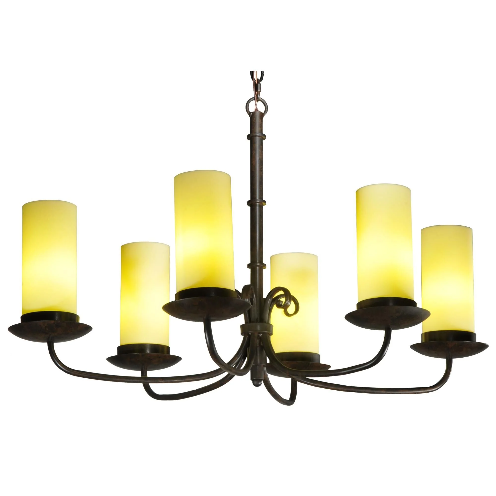 Meyda Lighting Atria 38 Inch 6 Light Chandelier Cp15609 - Image 1