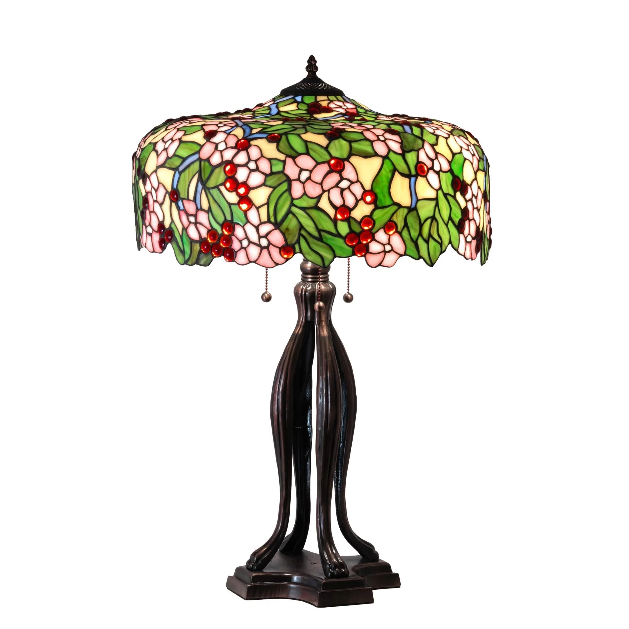 Meyda Lighting Tiffany Cherry Blossom 30 Inch Table Lamp Cp746426 - Image 1