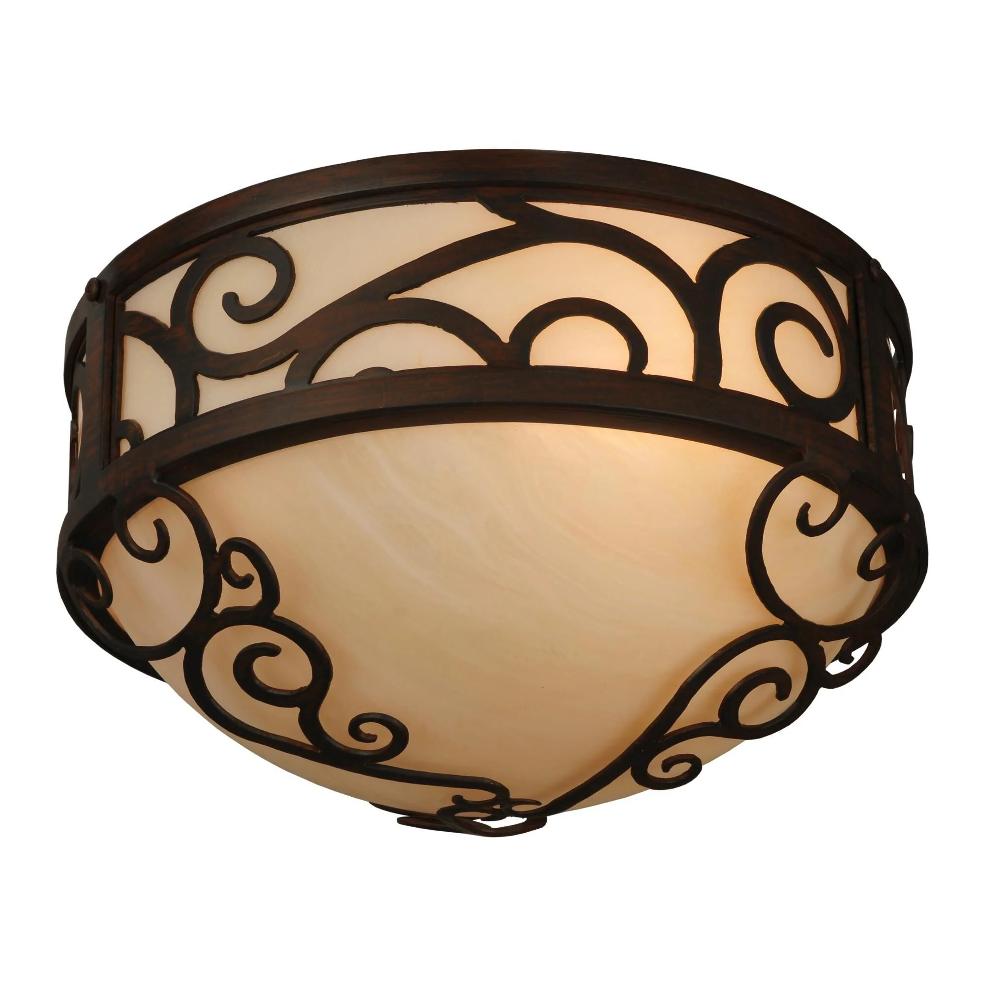 Meyda Lighting Lilliana 12 Inch 3 Light Flush Mount Cp15737 - Image 1