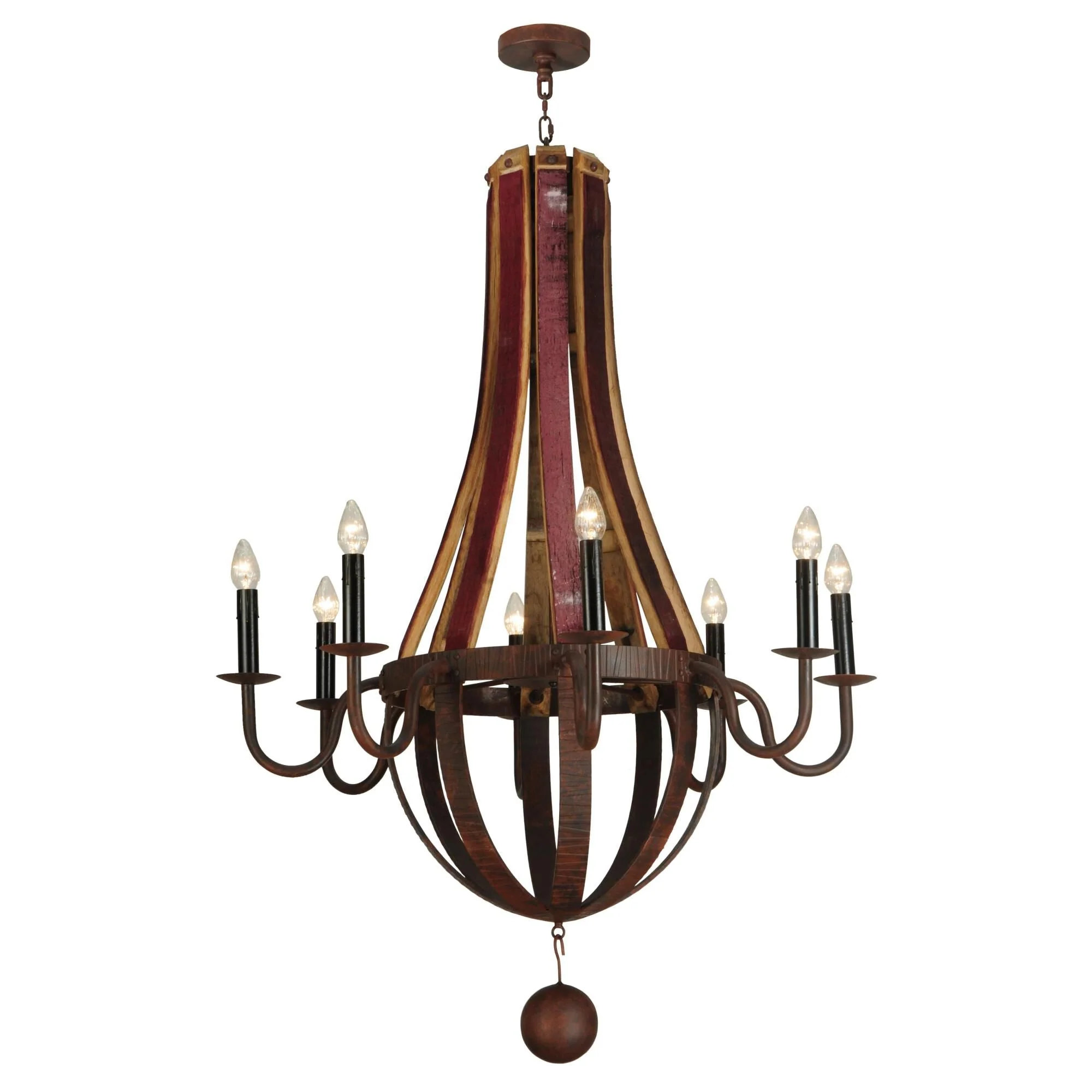 Meyda Lighting Barrel Stave 43 Inch 8 Light Chandelier Cp15791 - Image 1