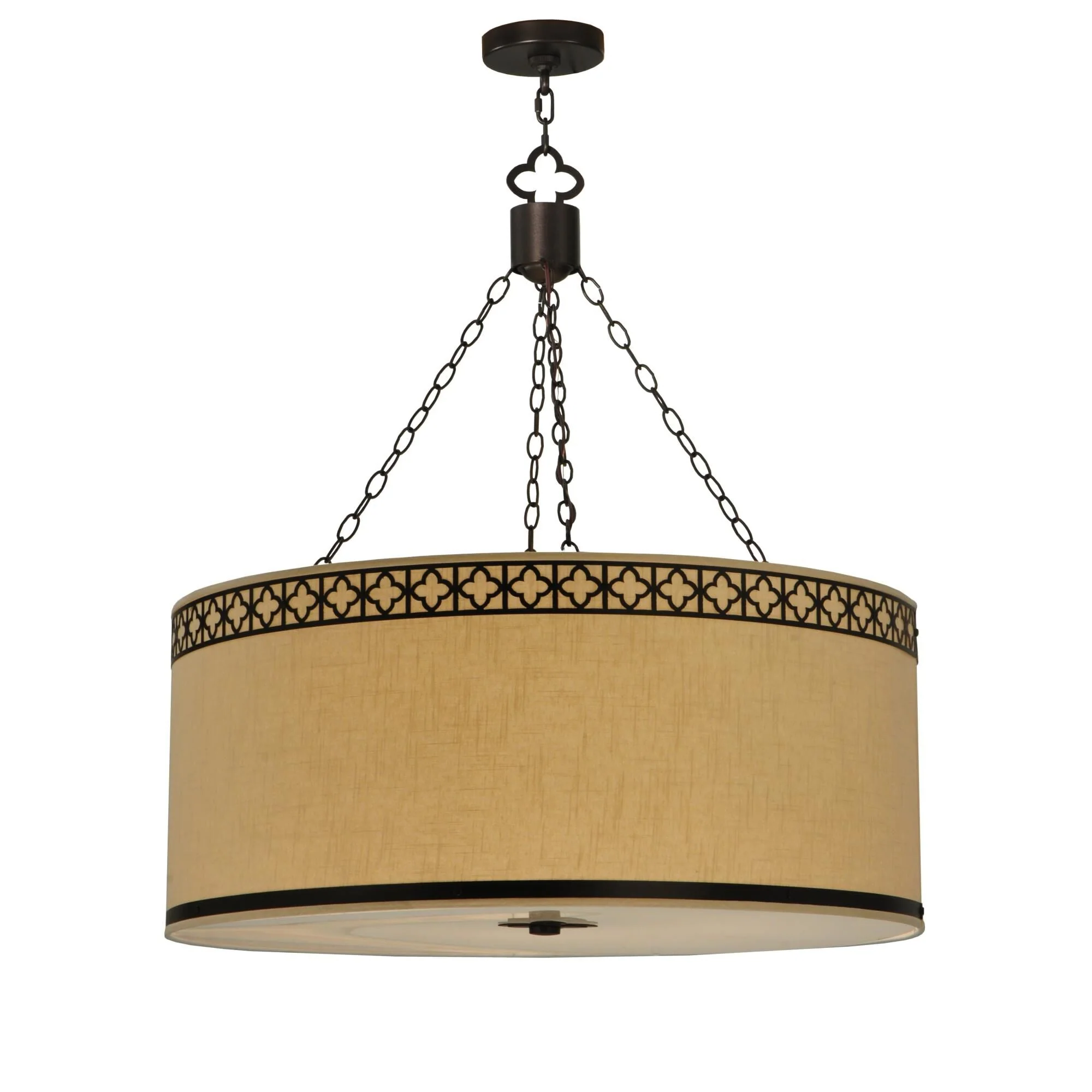 Meyda Lighting Cilindro Quatrefoil 36 Inch Large Pendant Cp15978 - Image 1