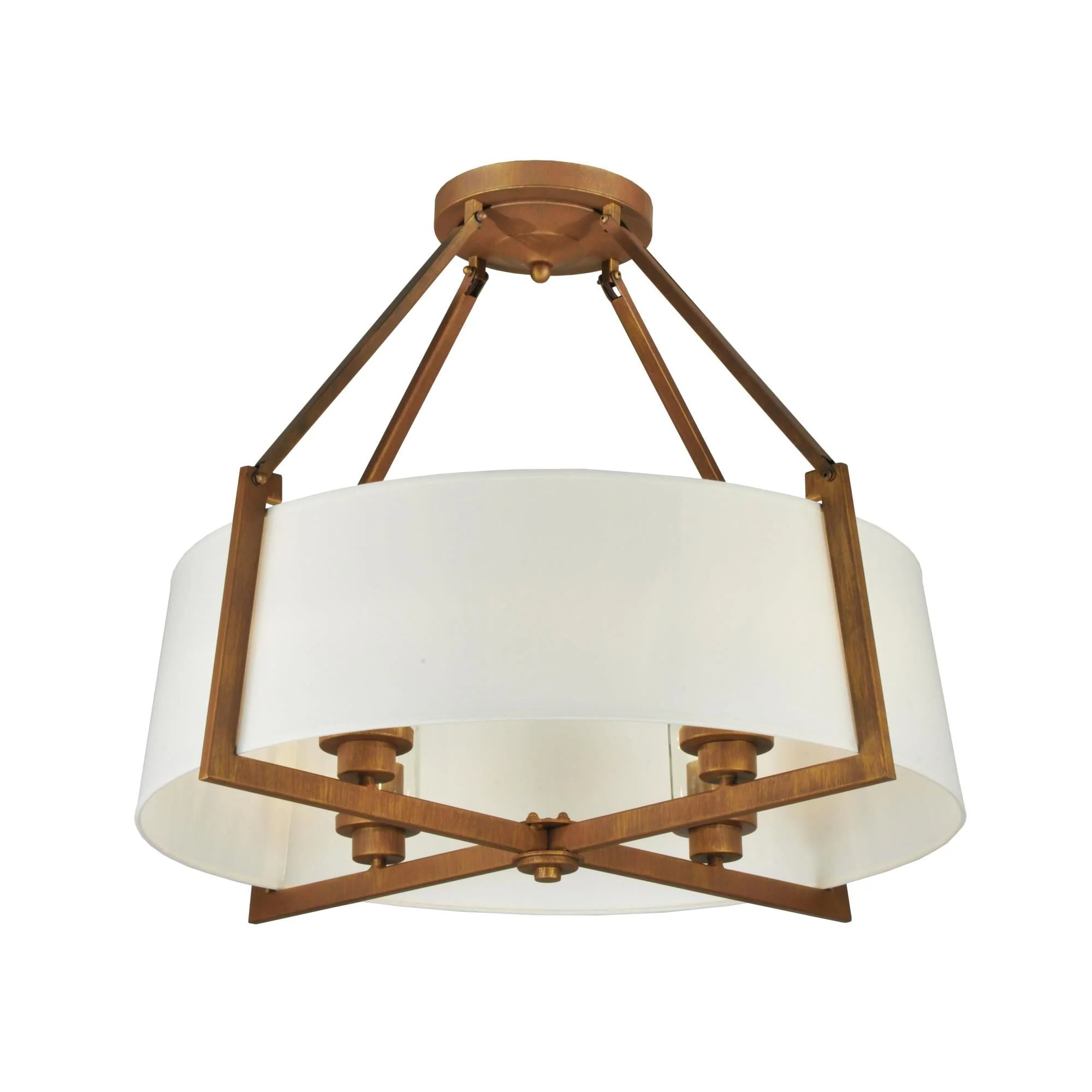 Meyda Lighting Cilindro Lucy 31 Inch 4 Light Semi Flush Mount Cp16408 - Image 1