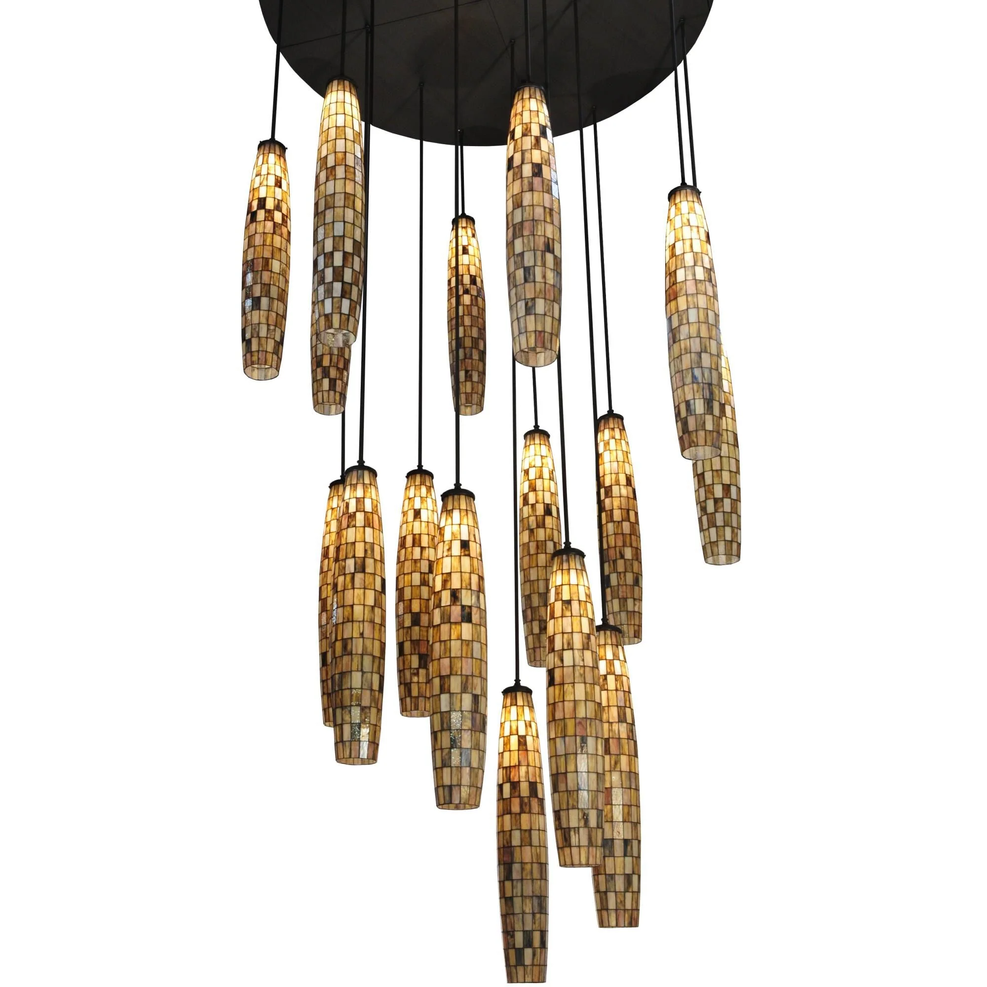 Meyda Lighting Checkers 72 Inch 16 Light Flush Mount Cp16451 - Image 1