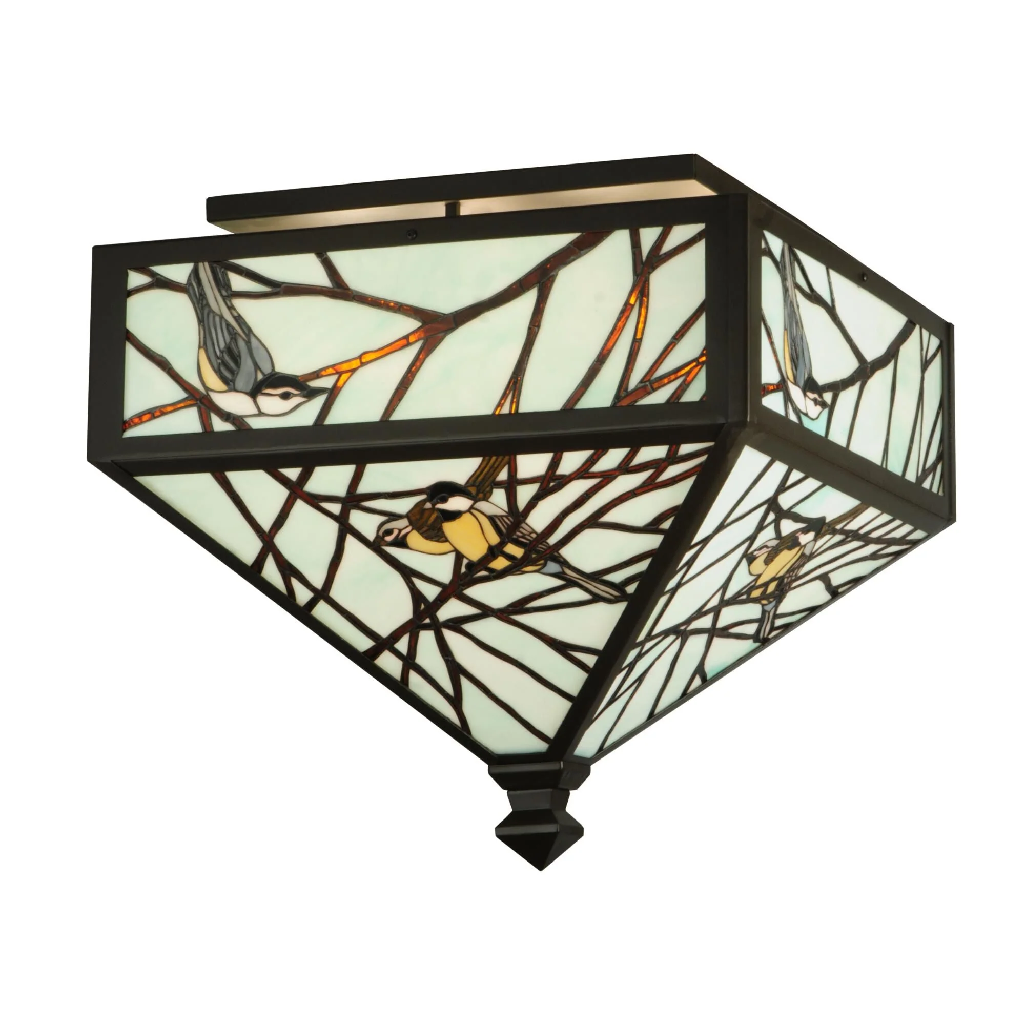 Meyda Lighting Backyard Friends 290 Inch 4 Light Flush Mount Cp16488 - Image 1
