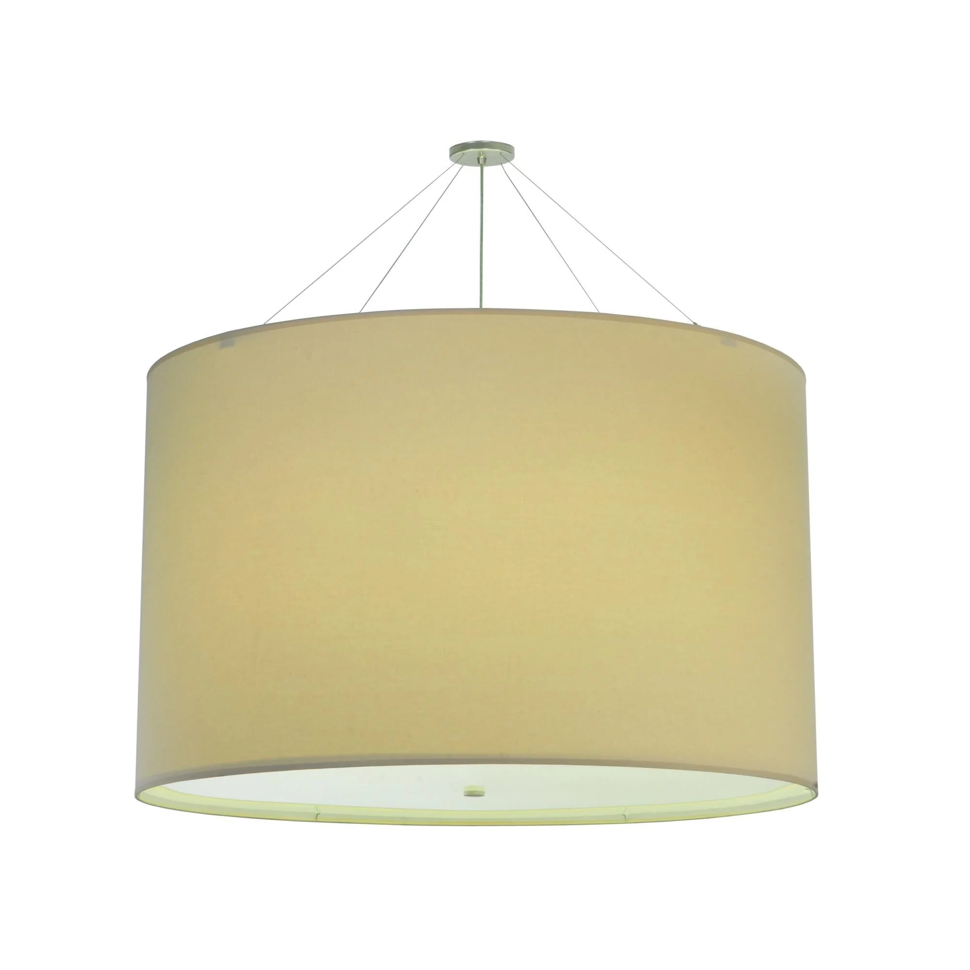 Meyda Lighting Cilindro Natural Linen 54 48 Inch Large Pendant Cp16547 - Image 1