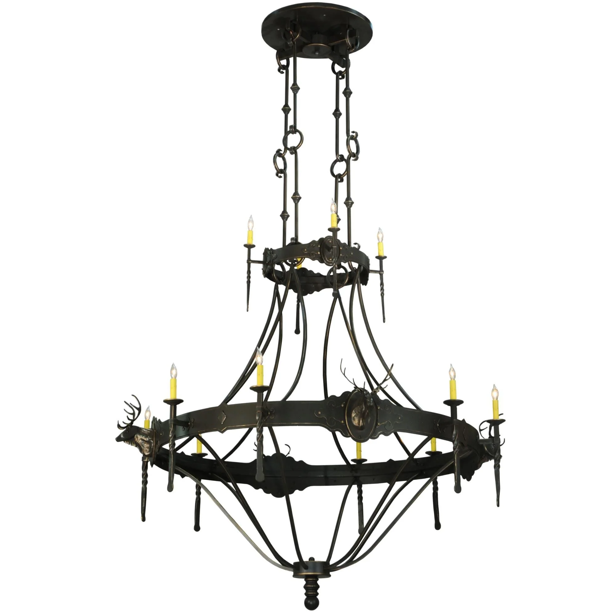 Meyda Lighting Stag 66 Inch 12 Light Chandelier Cp16724 - Image 1