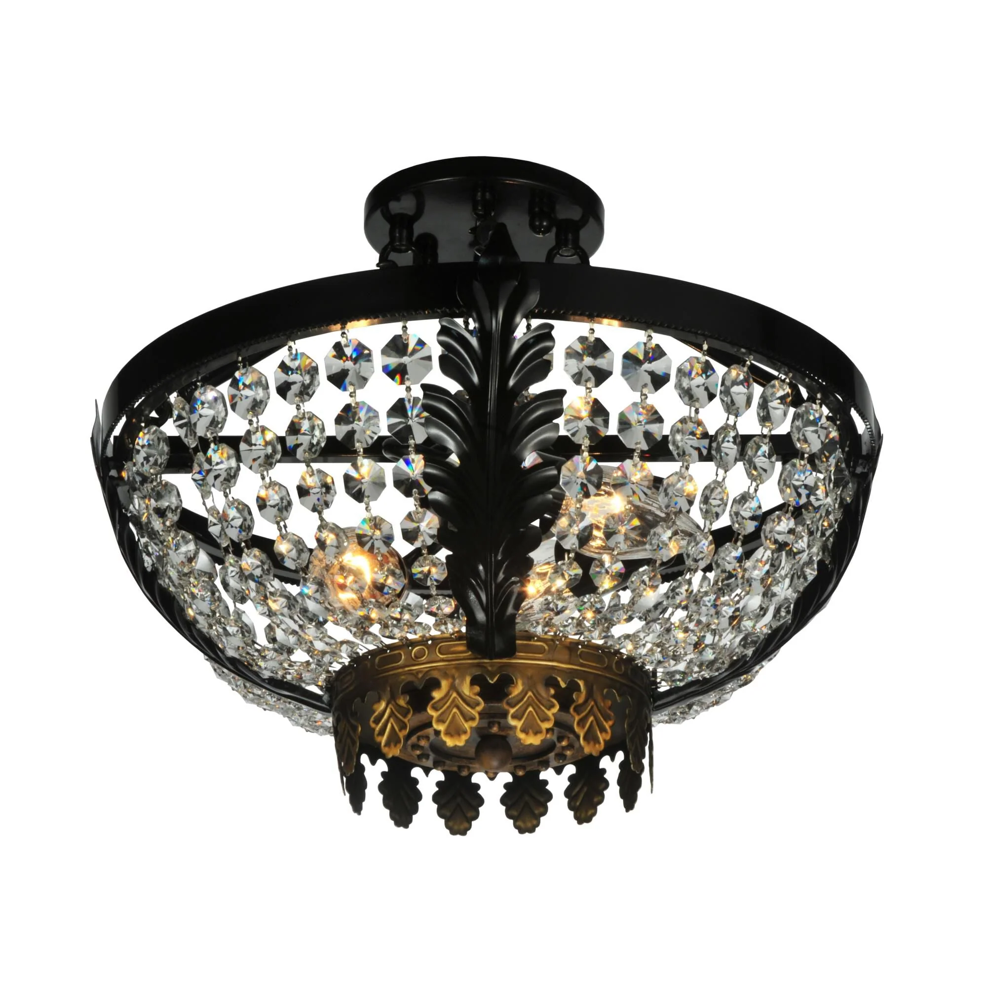 Meyda Lighting Chrisanne 16 Inch 3 Light Semi Flush Mount Cp16806 - Image 1
