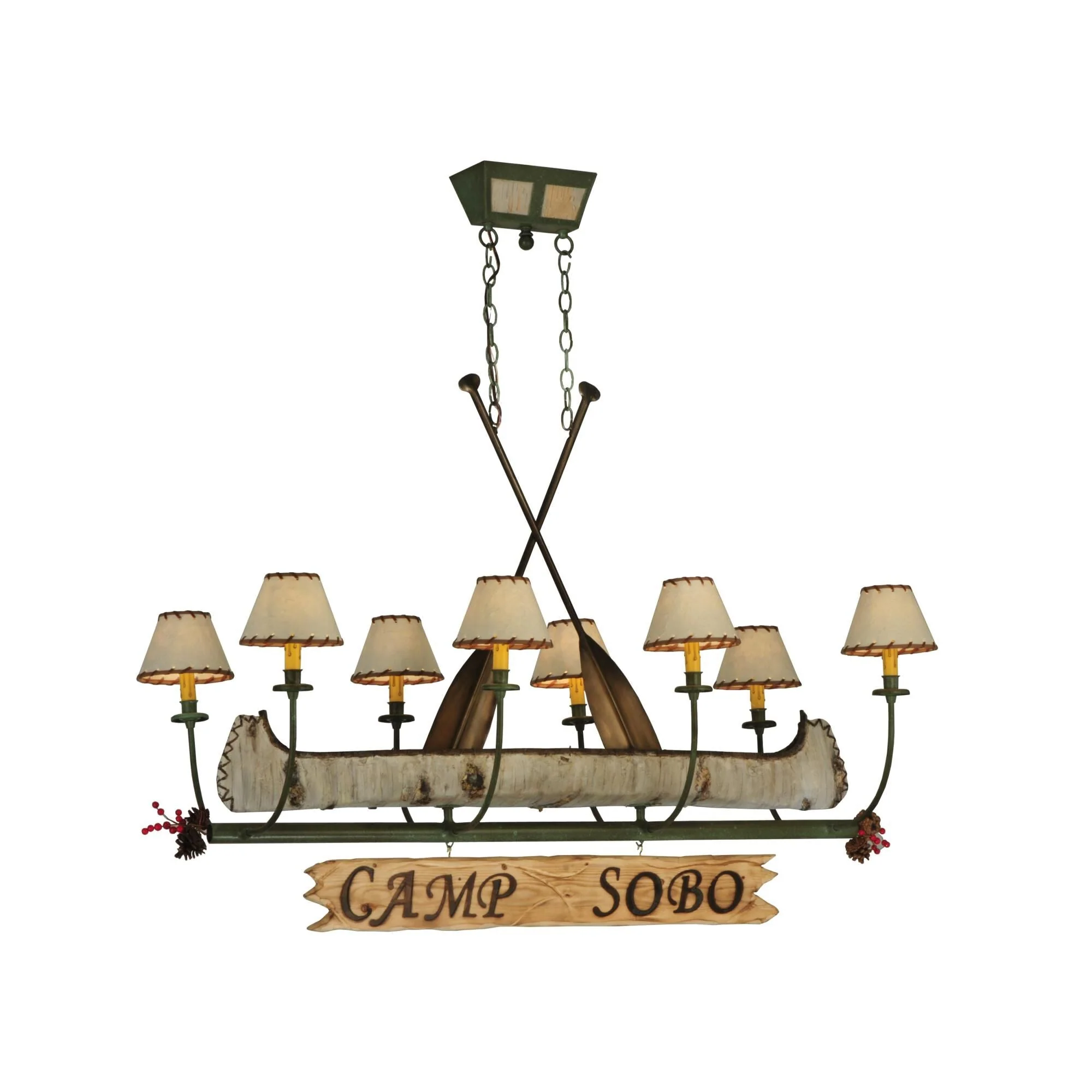 Meyda Lighting Personalized Canoe 51 Inch 8 Light Chandelier Cp16925 - Image 1
