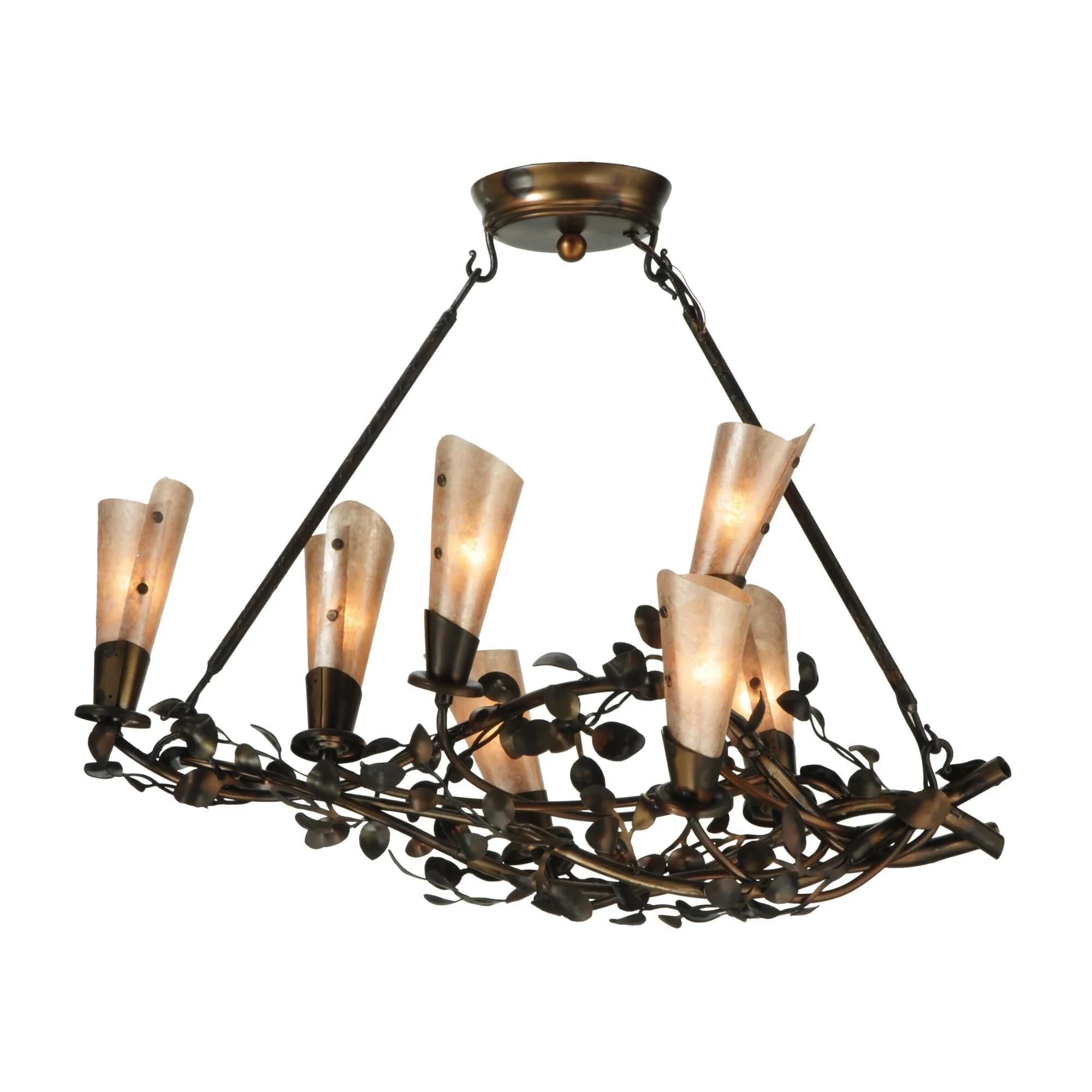 Meyda Lighting Vinca Vine 30 Inch 7 Light Mini Chandelier Cp16984 - Image 1
