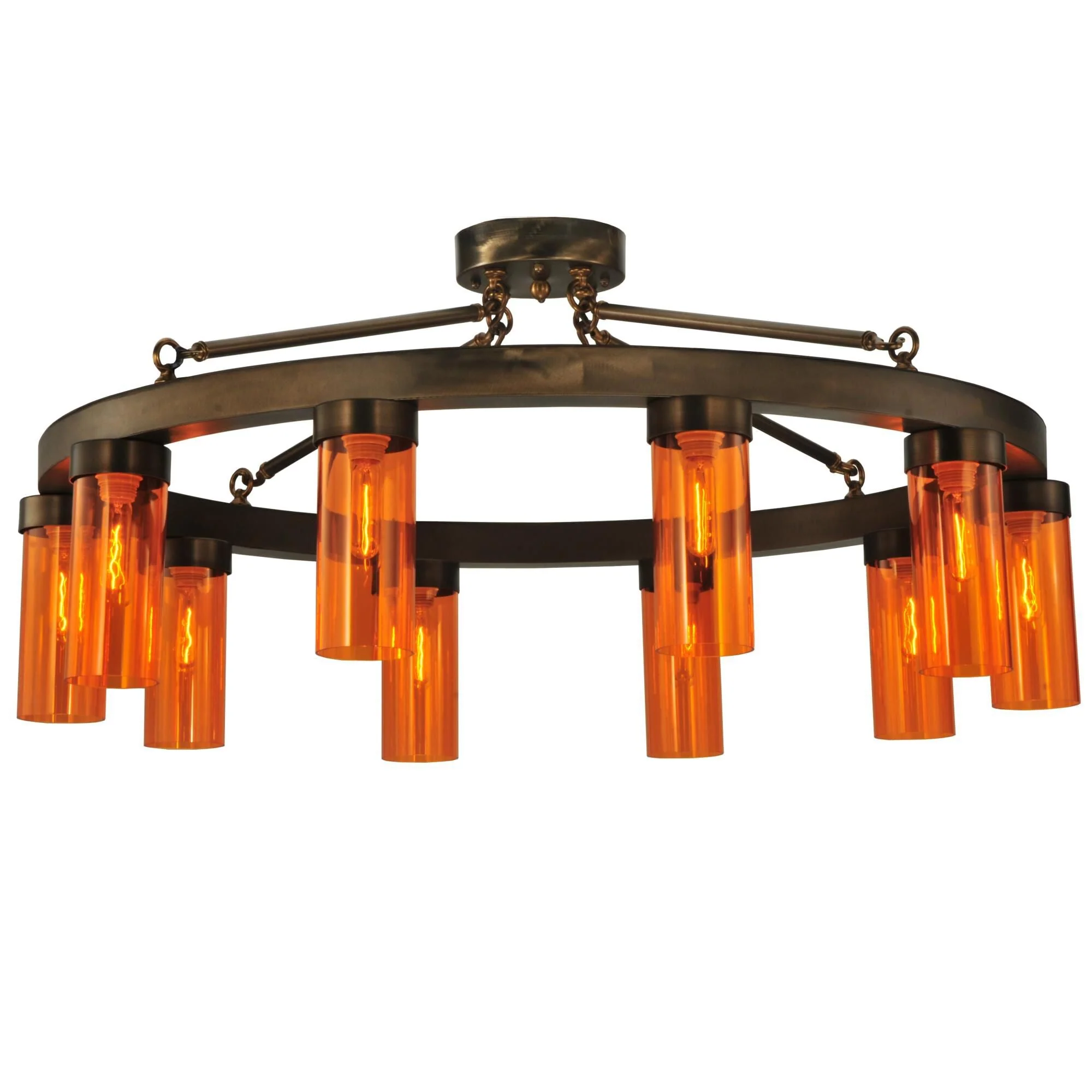 Meyda Lighting Clark 48 Inch 10 Light Semi Flush Mount Cp16987 - Image 1