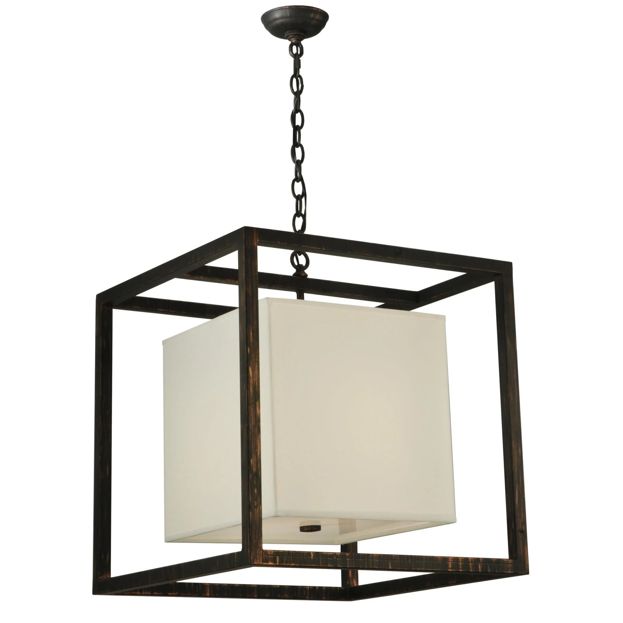 Meyda Lighting Kitzi Box 31 Inch Large Pendant Cp17147 - Image 1