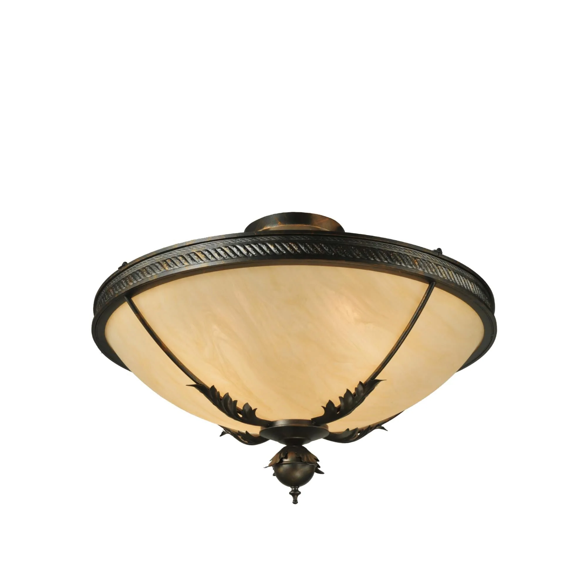 Meyda Lighting Hoja 30 Inch 4 Light Semi Flush Mount Cp17226 - Image 1