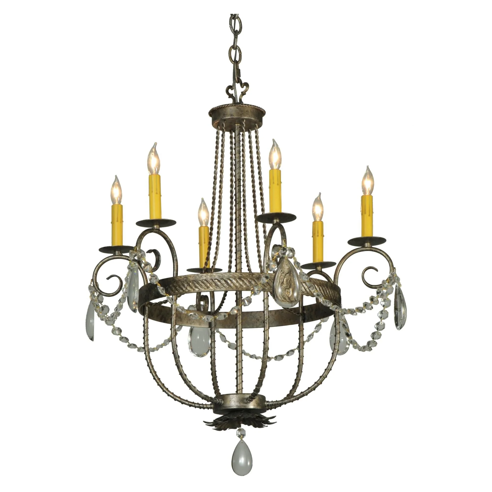 Meyda Lighting Antonia 28 Inch 6 Light Chandelier Cp17369 - Image 1