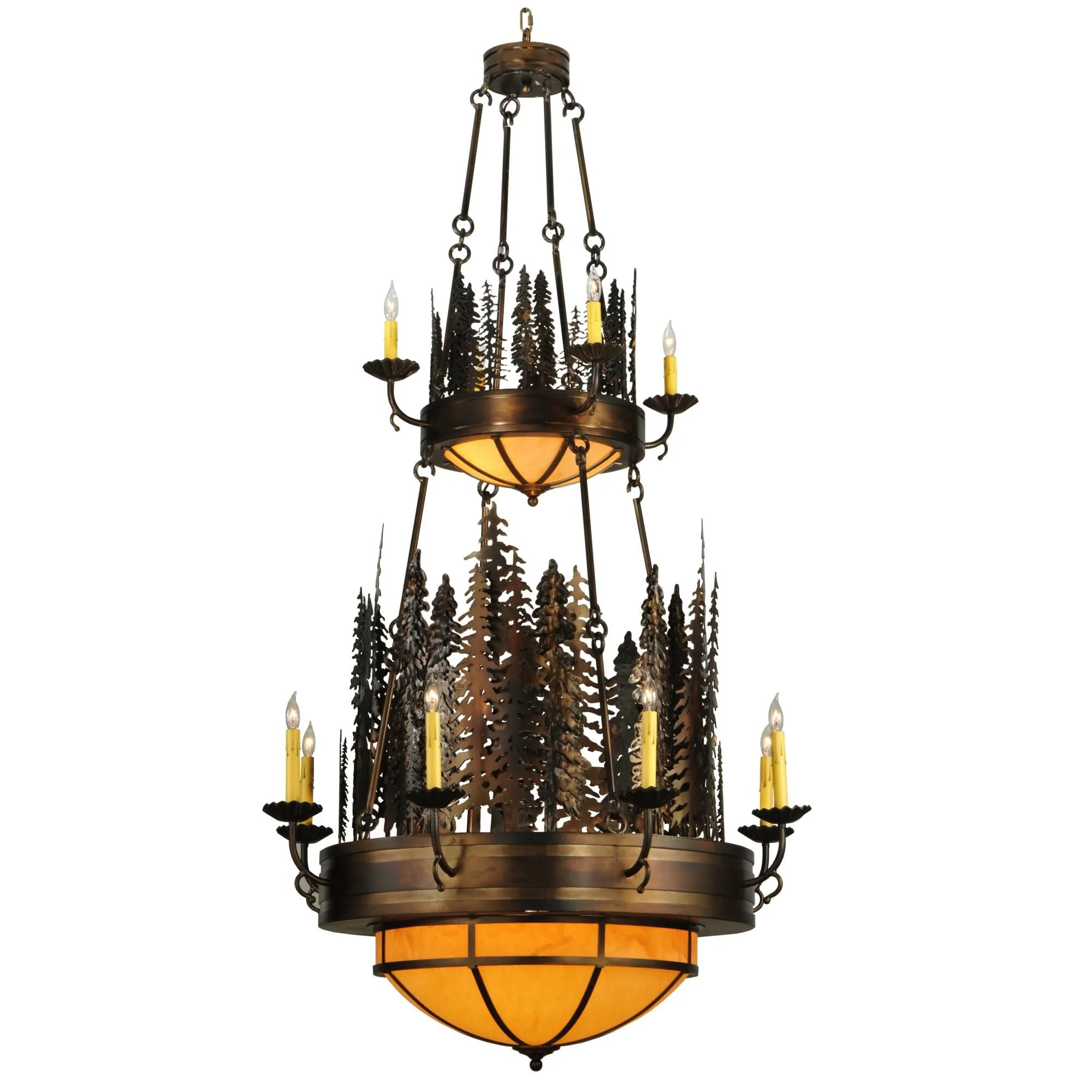 Meyda Lighting Walden Pine 40 Inch 14 Light Chandelier Cp17408 - Image 1