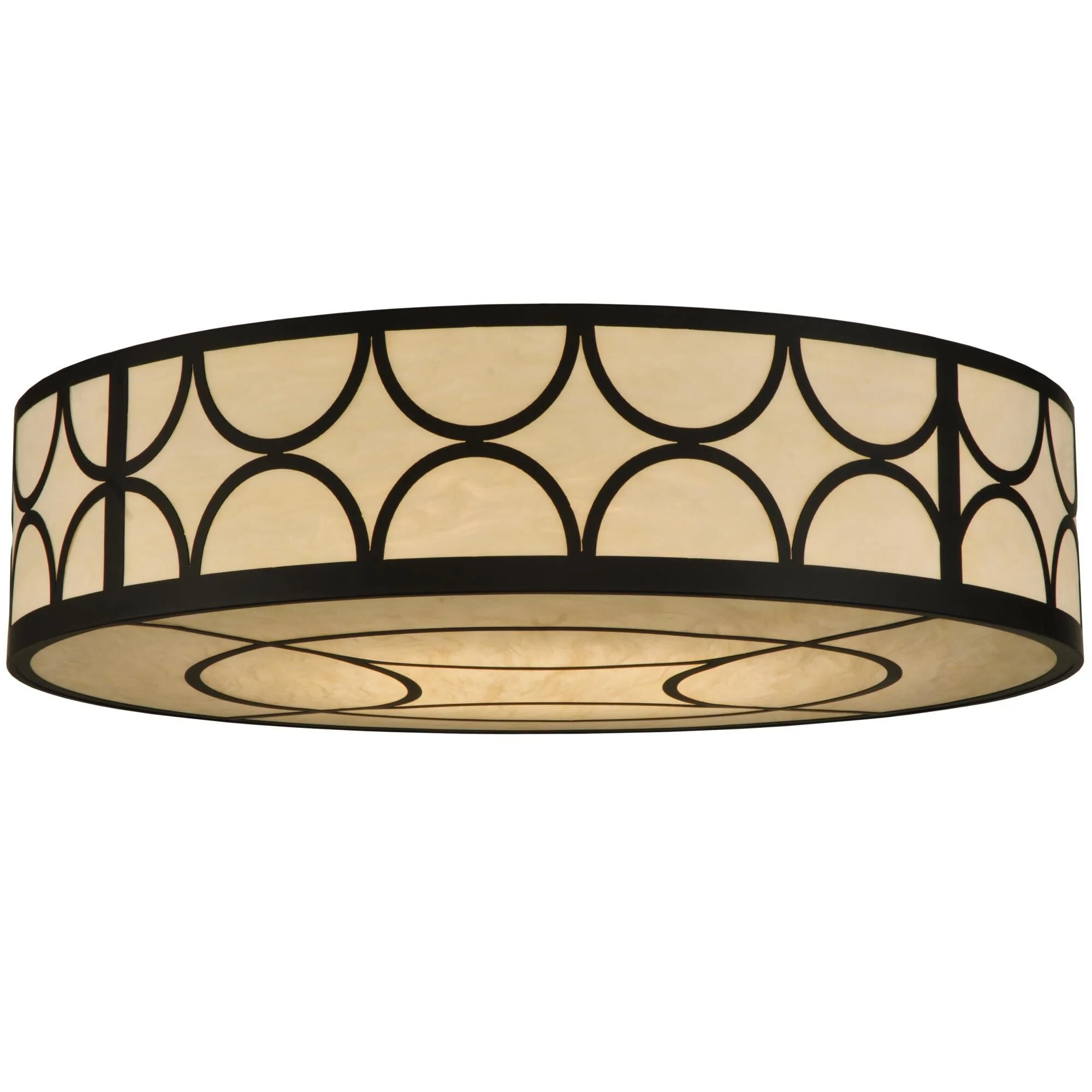 Meyda Lighting Cilindro Deco 48 Inch 8 Light Flush Mount Cp17484 - Image 1