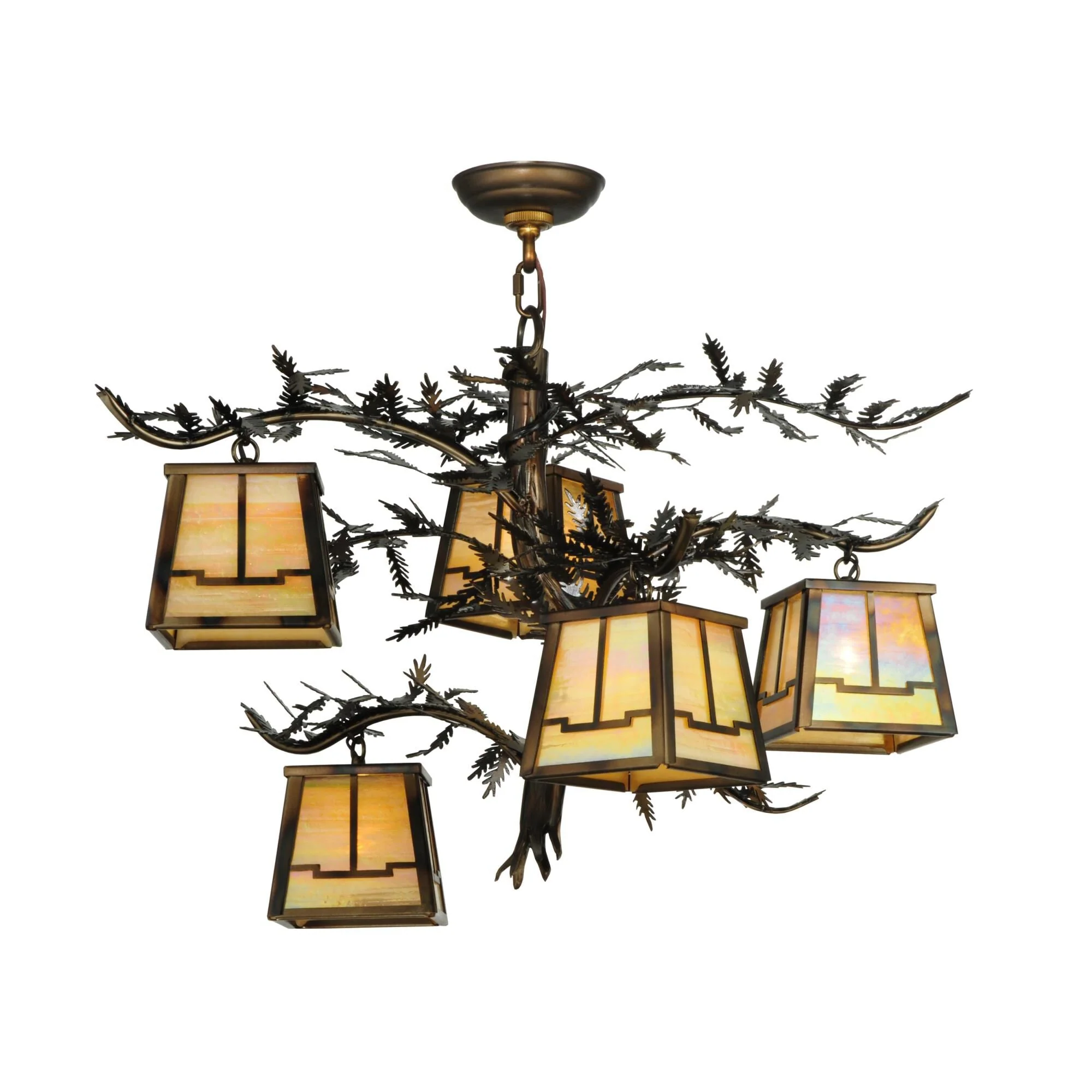 Meyda Lighting Pine Branch Valley View 29 Inch 5 Light Chandelier Cp17530 - Image 1