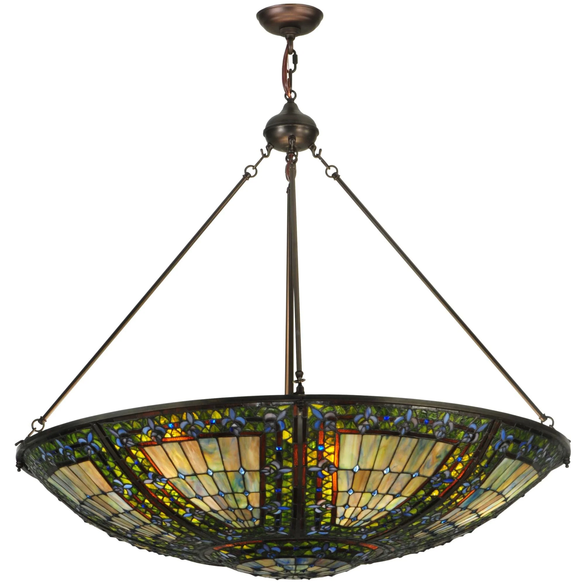 Meyda Lighting Fleur De Lis 40 Inch Large Pendant Cp17550 - Image 1