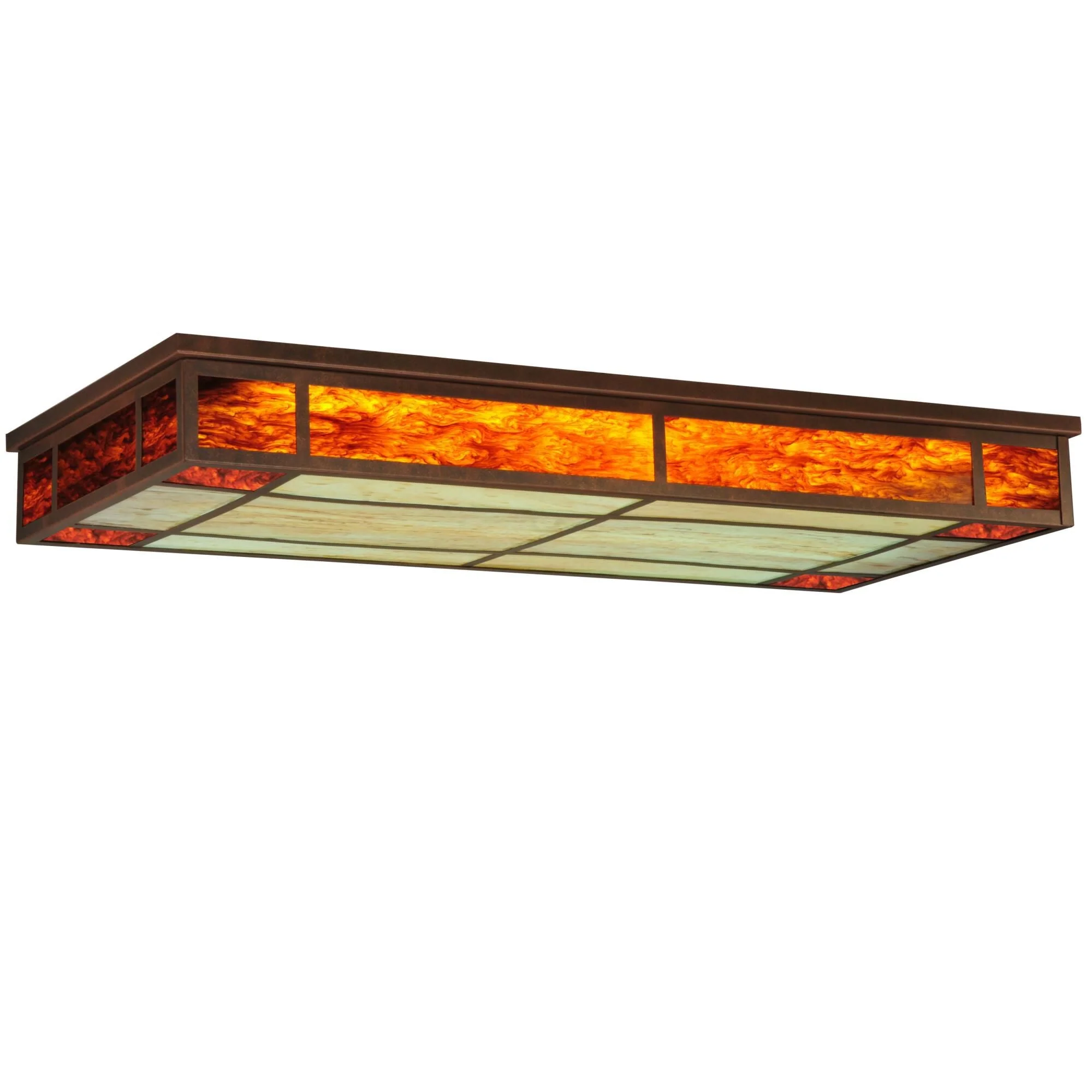 Meyda Lighting Blaze 54 Inch 3 Light Flush Mount Cp17570 - Image 1