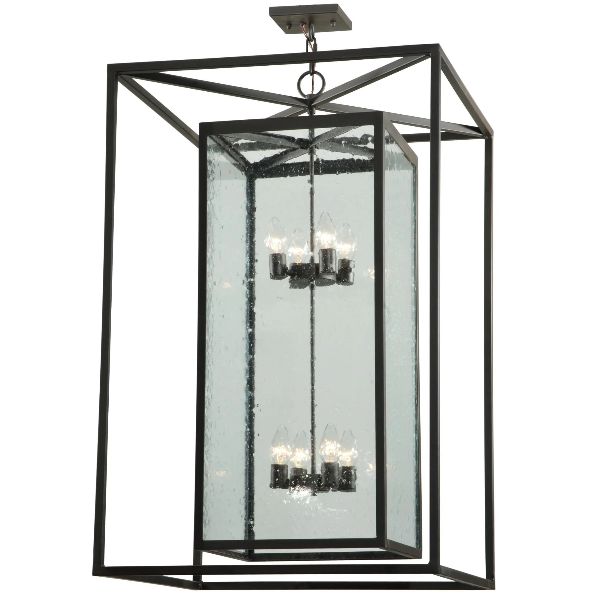 Meyda Lighting Kitzi Box 40 Inch Large Pendant Cp17682 - Image 1