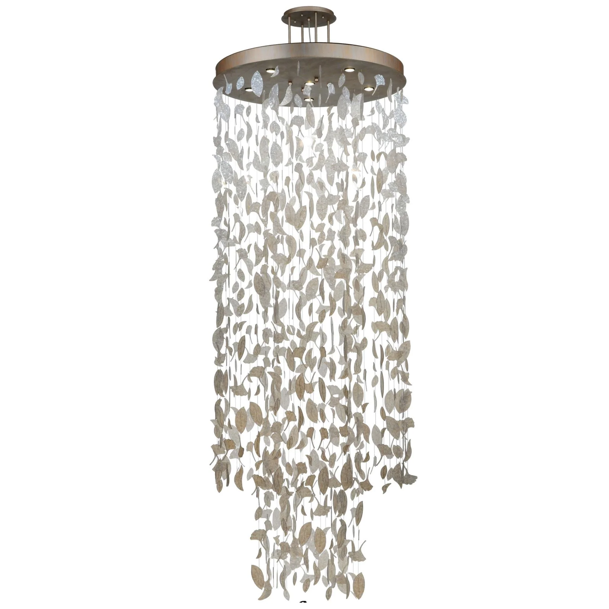 Meyda Lighting Ginkgo Leaf 44 Inch Large Pendant Cp17720 - Image 1