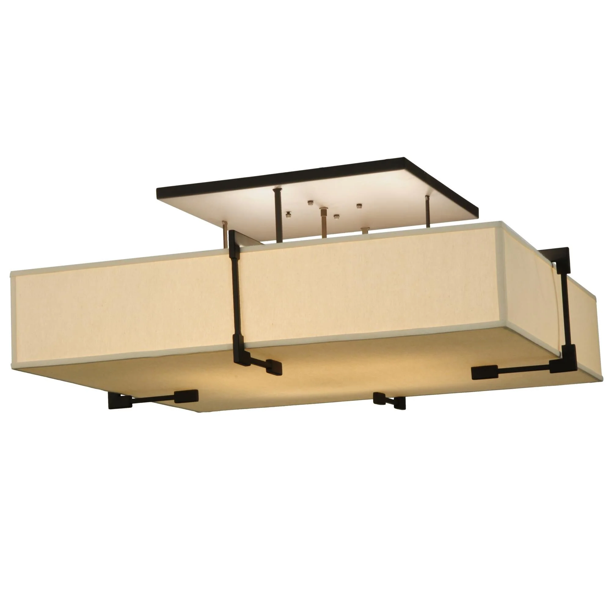 Meyda Lighting Quadrato Massage 55 Inch 8 Light Semi Flush Mount Cp17792 - Image 1