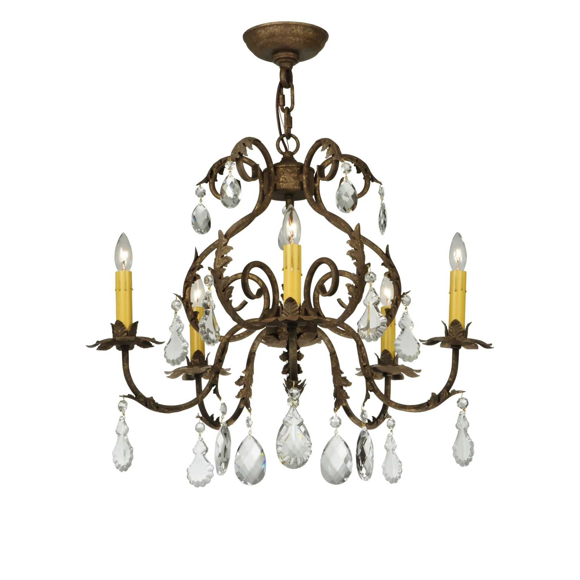 Meyda Lighting Chantilly 24 Inch 5 Light Chandelier Cp17818 - Image 1